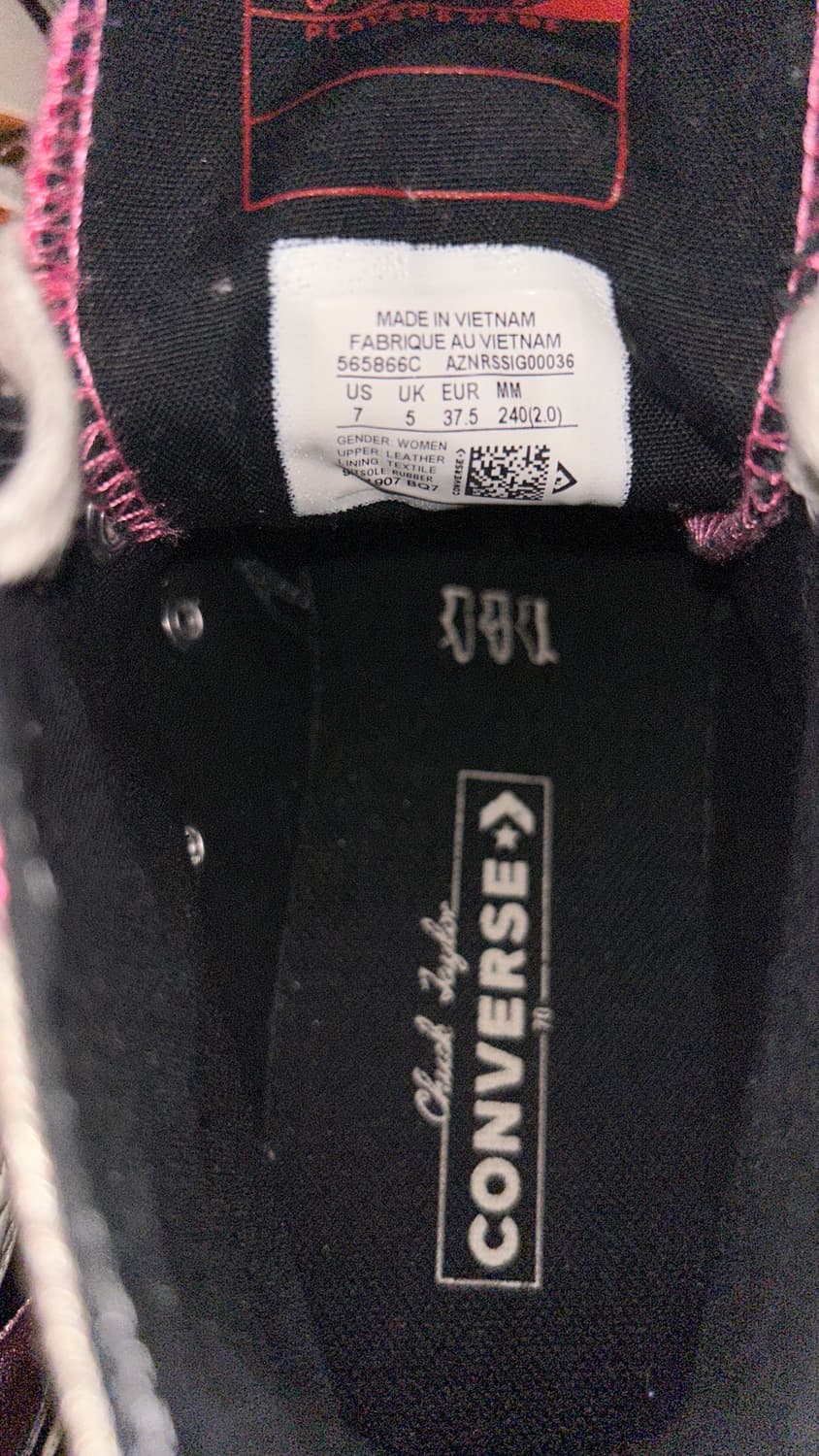 레어 y2k 컨버스 척70 메탈릭 레인보우 상품이미지5