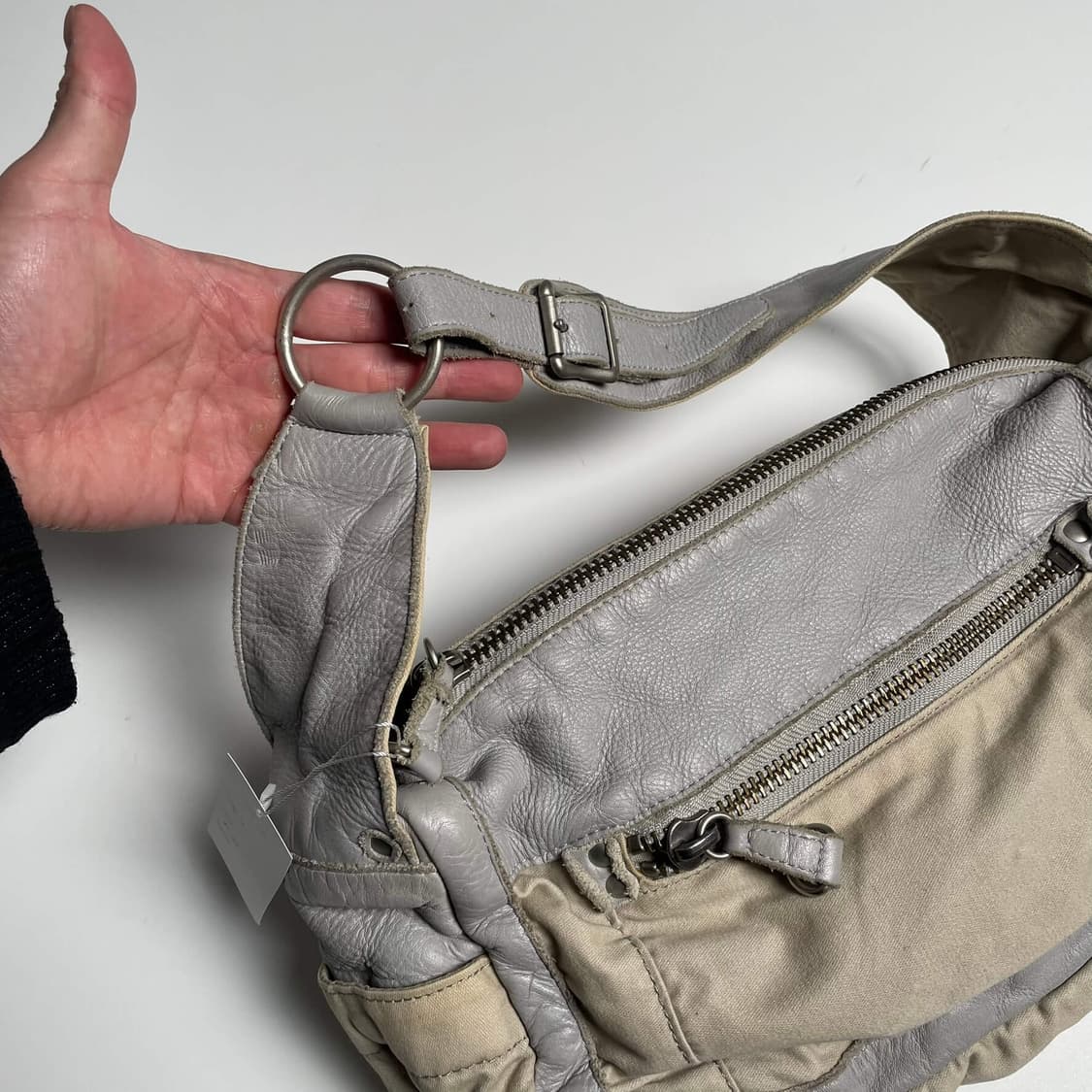 Regalo 레더 코튼 레이어드 숄더백 상품이미지5