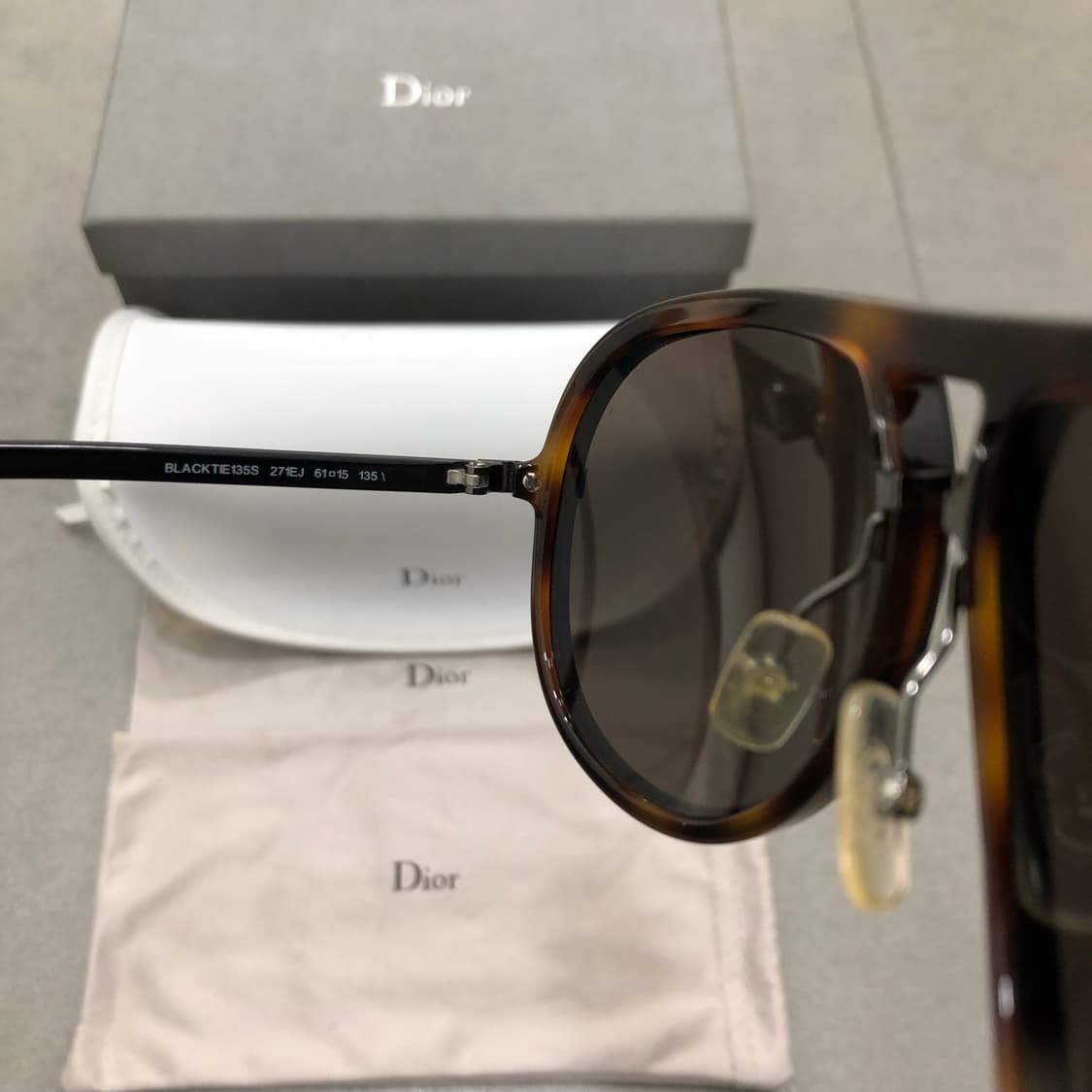 디올옴므 블랙타이 이태리 보잉 파일럿 선글라스 상품이미지5