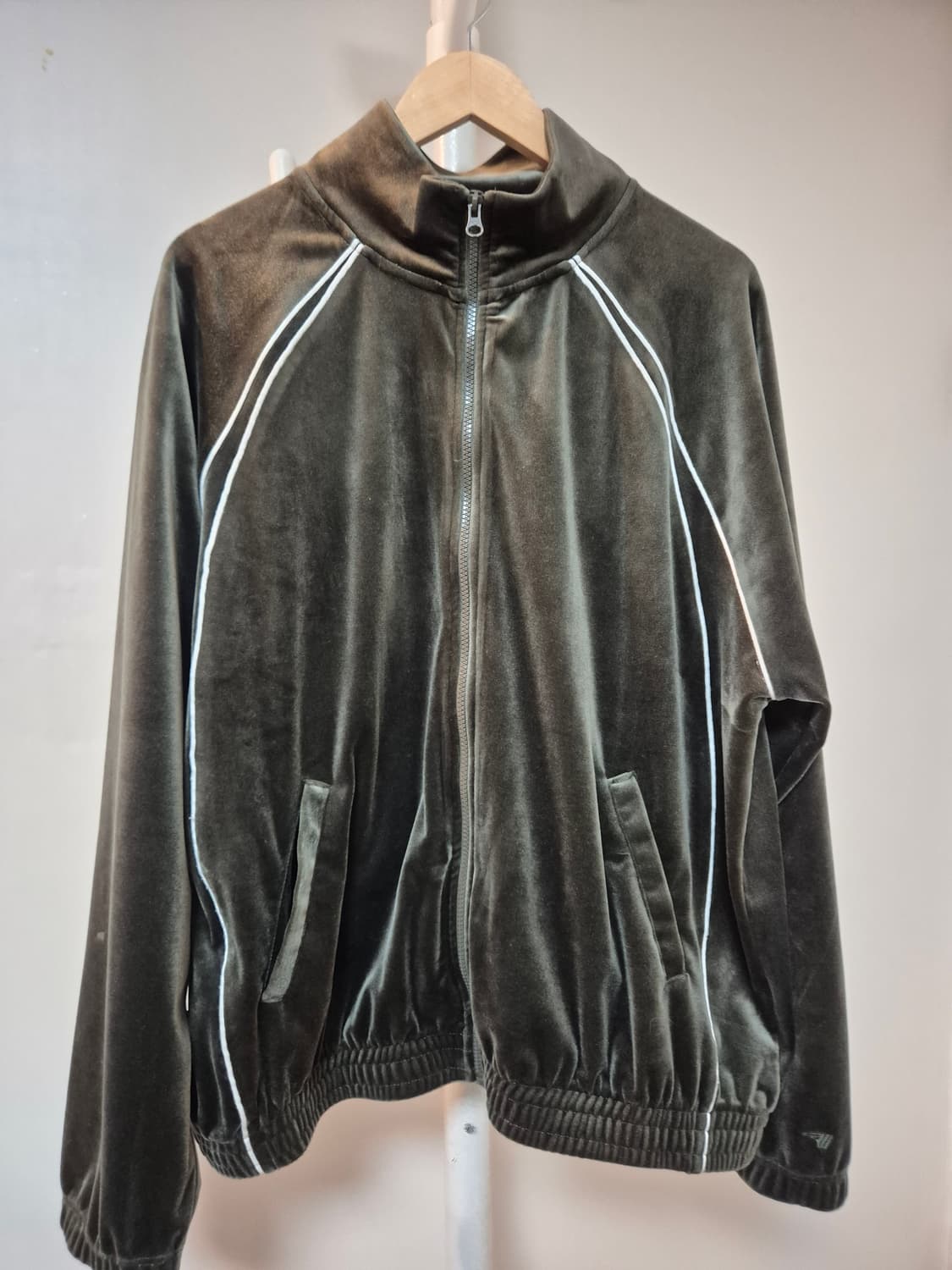 골라 벨벳 카키 집업 L 남여공용 Gola velvet 상품이미지3