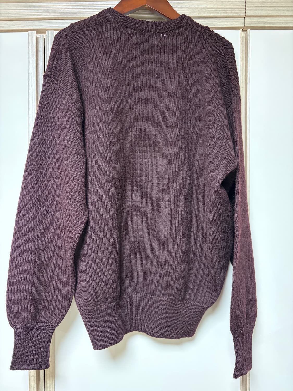 빈티지 80s 꼼데가르송 옴므 패치워크 니트 다크 브라운 상품이미지2