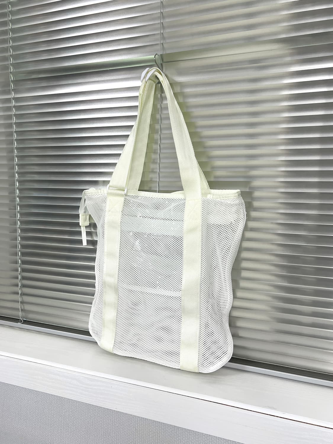 PORTER - MESH SHOULDER TOTE BAG (White) 상품이미지6
