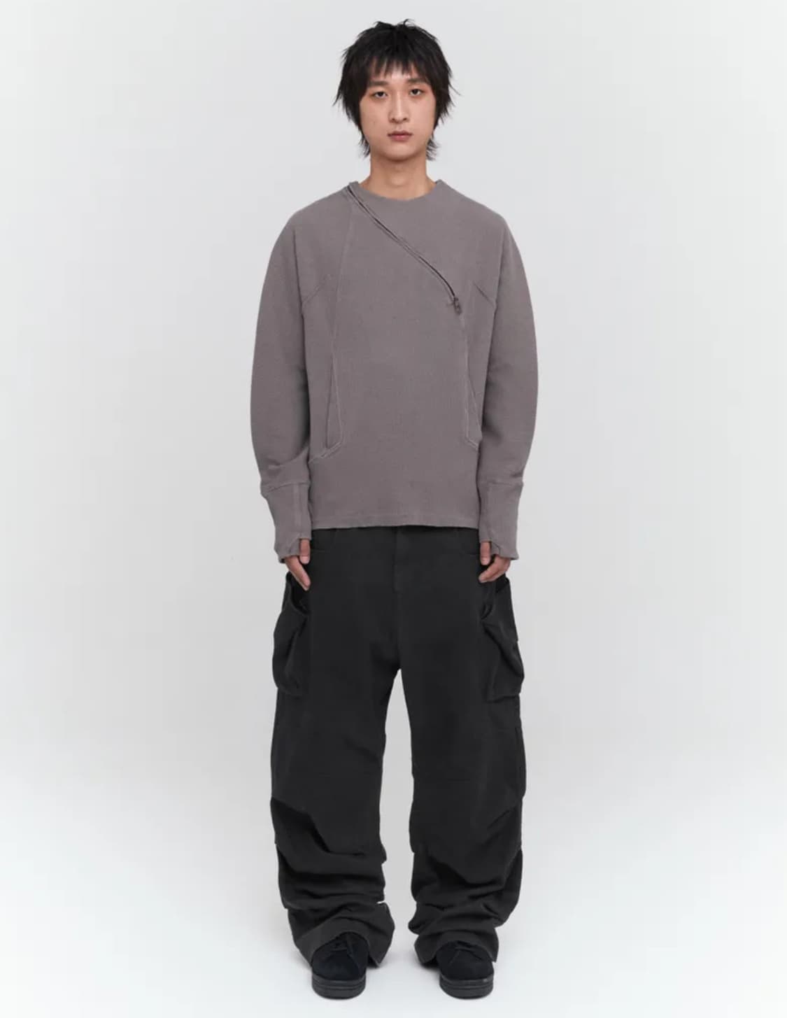 NUPEAK Multi Pintuck Pants - Black 1사이즈 상품이미지2