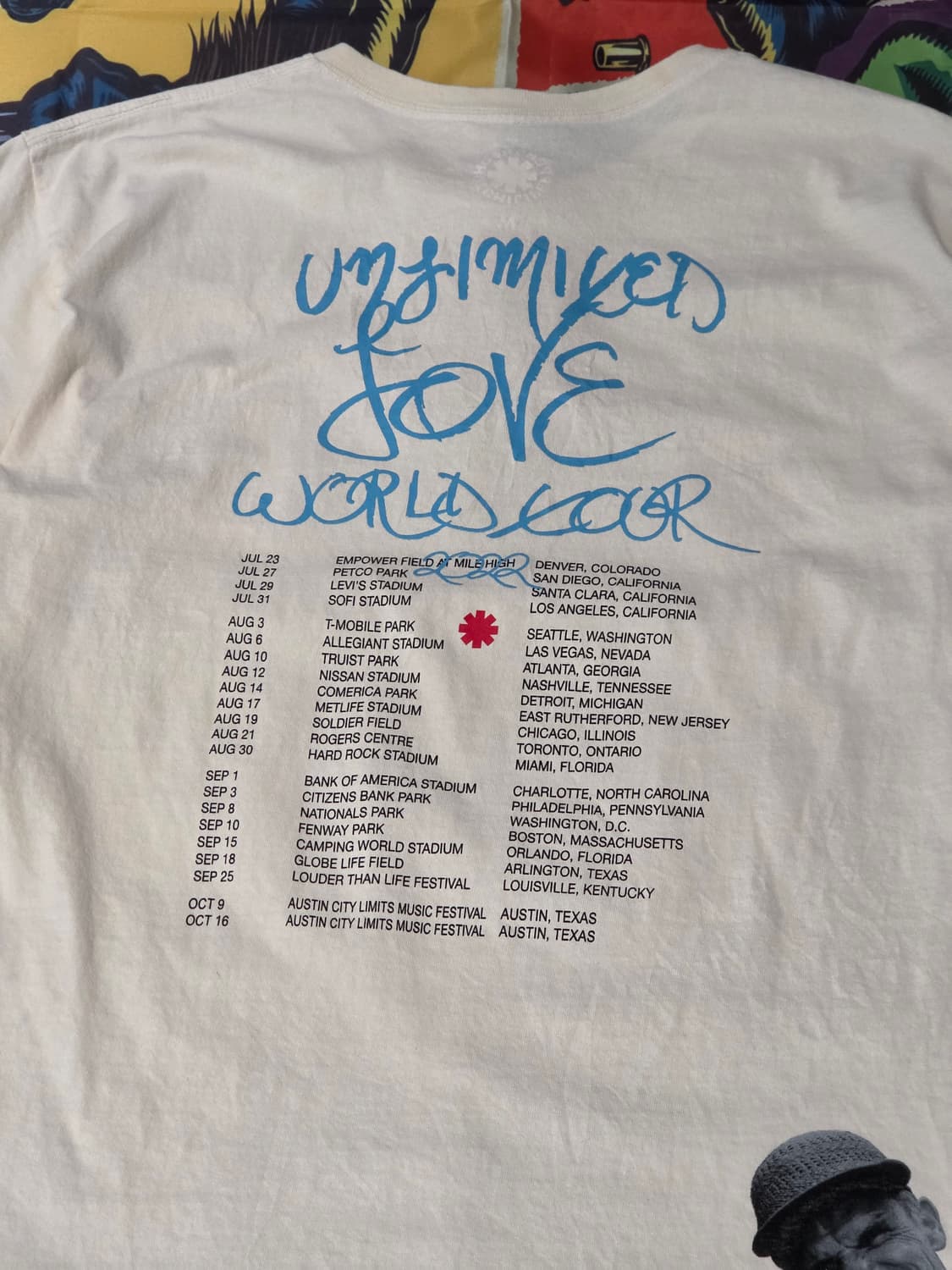 2022 Red Hot Chill Peppers Tour 반팔 M 상품이미지6