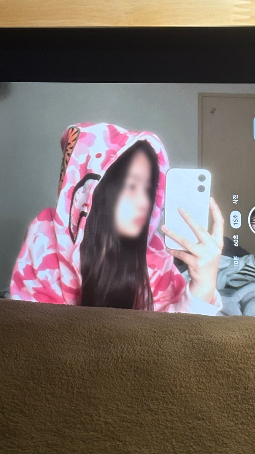 급처)베이프 핑크카모 후드집업(정가품여부✖️) 상품이미지2