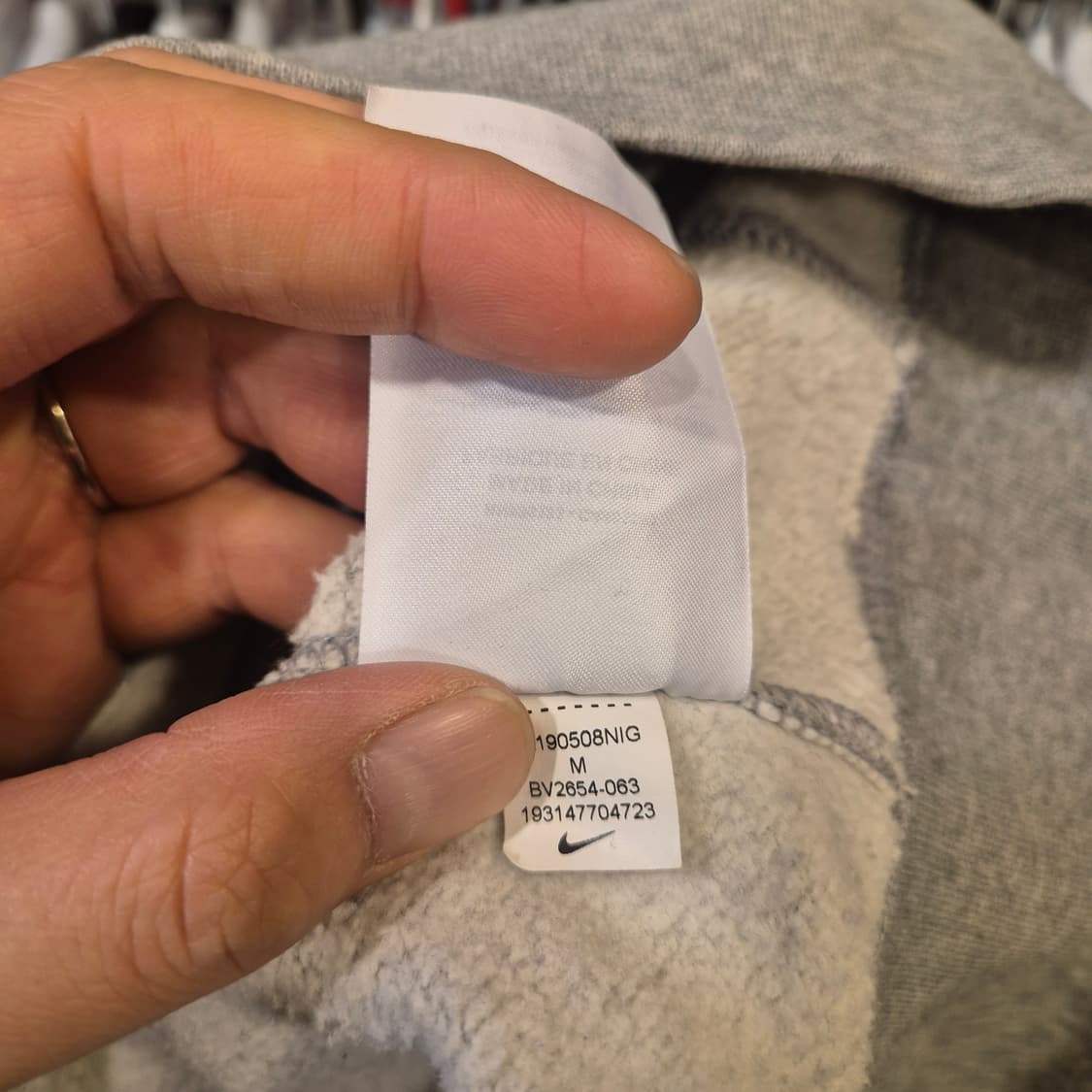 M 나이키 그레이 후드 상품이미지5