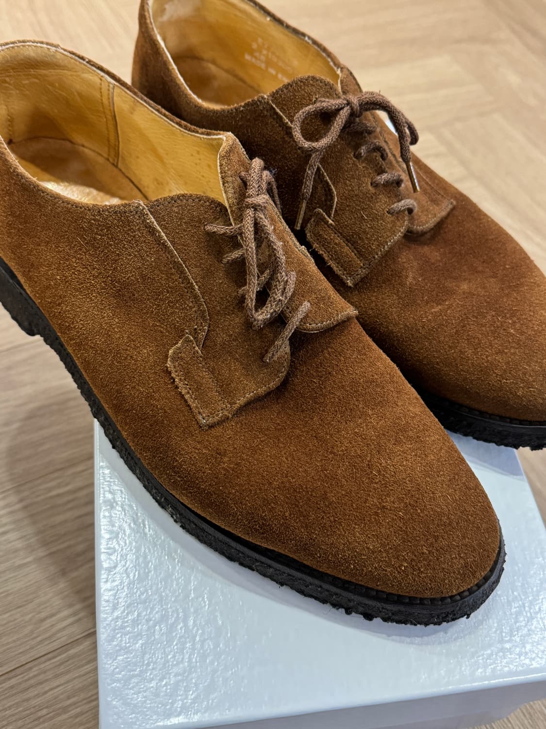 클락스 메이드인UK 스웨이드 더비 슈즈 - 8.5사이즈 상품이미지3