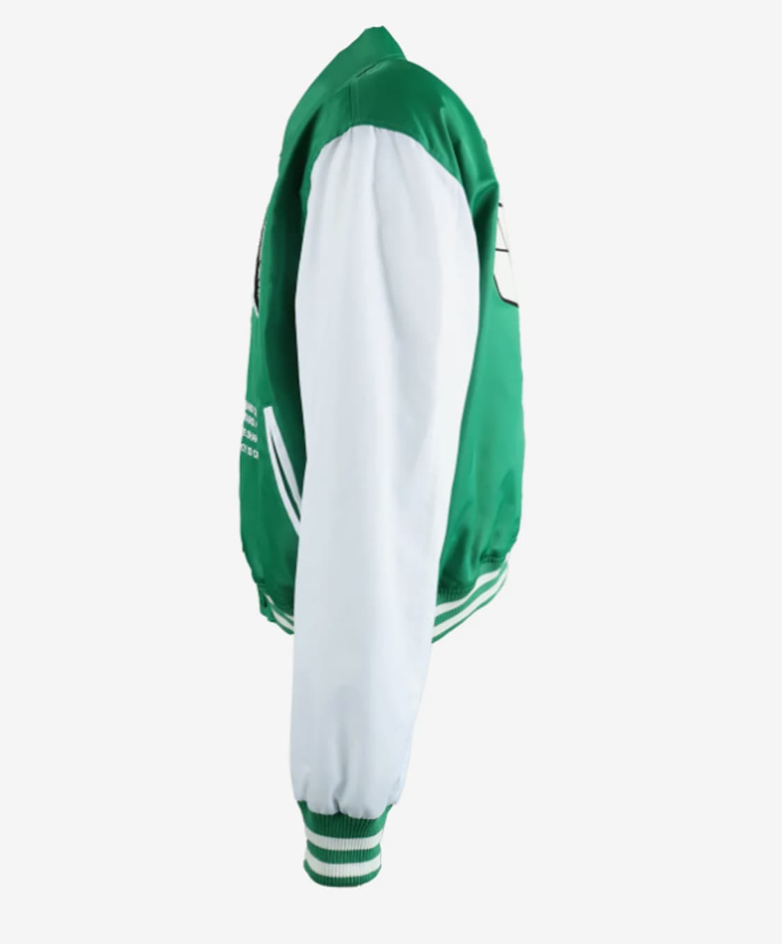 오와이 큐브 로고 바시티 자켓 그린 상품이미지3