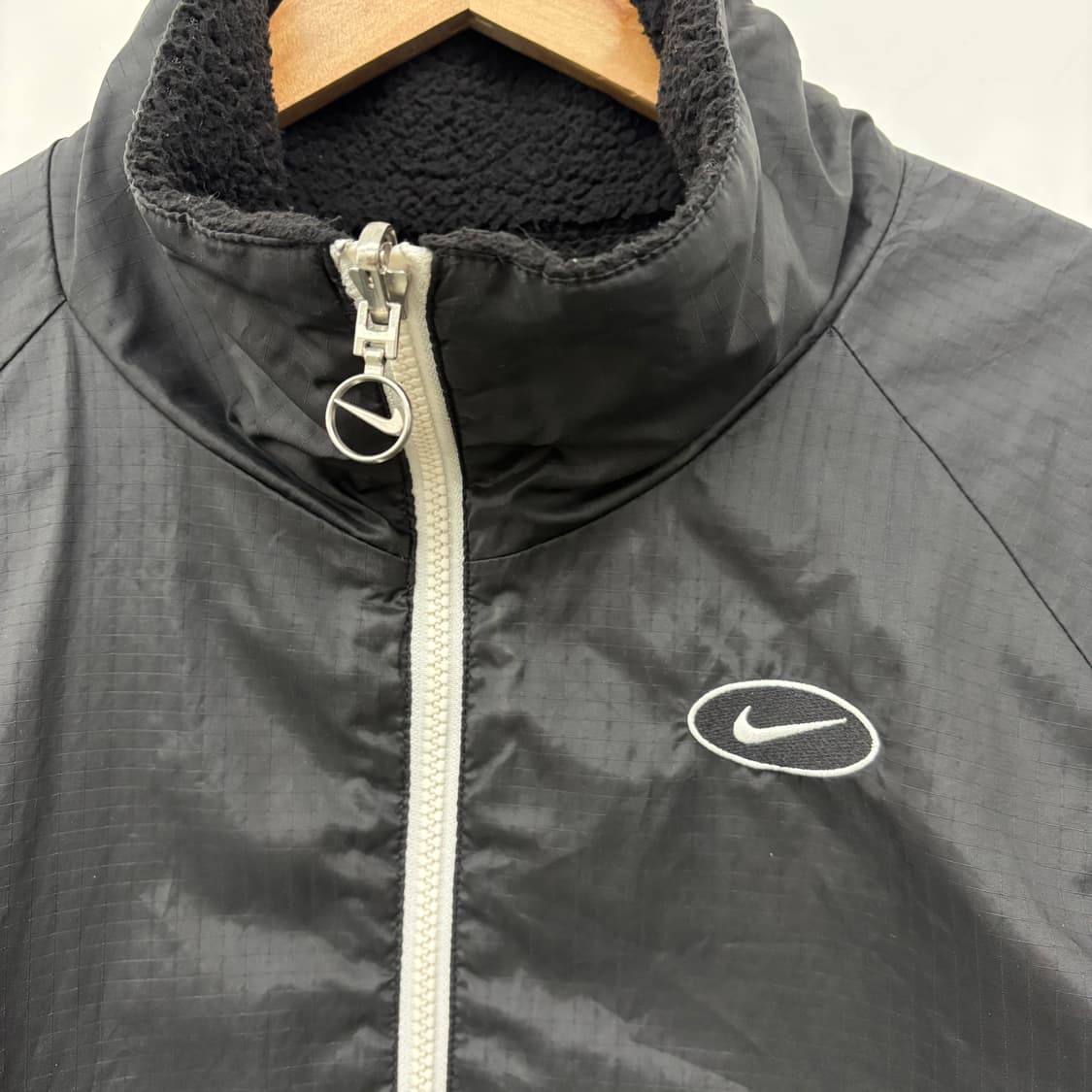 나이키 블랙 바람막이 리버시블 플리스 남/L 상품이미지2
