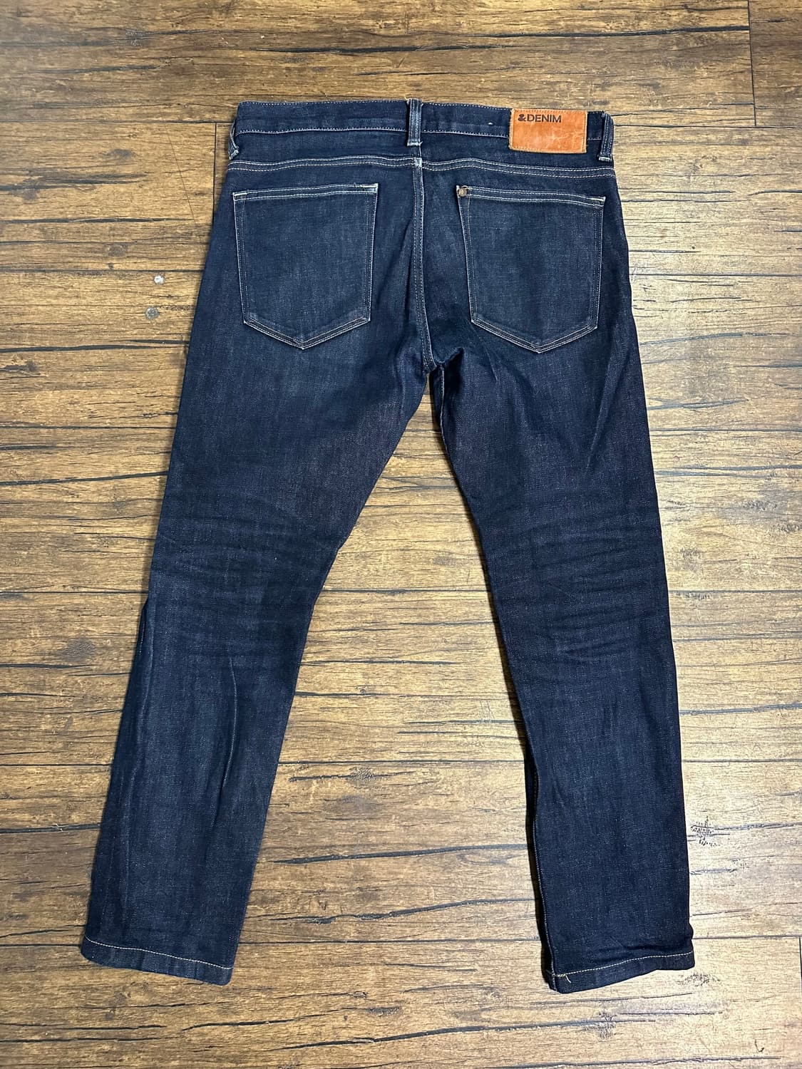 H&M &DENIM 슬림핏 생지 데님 32 로우웨스트 남성 청바지 상품이미지3