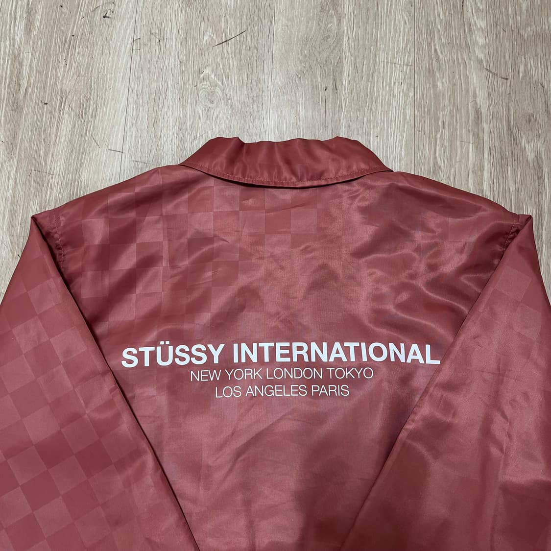 스투시 Stussy 체커보드 사틴 코치 자켓 M(95) 상품이미지7