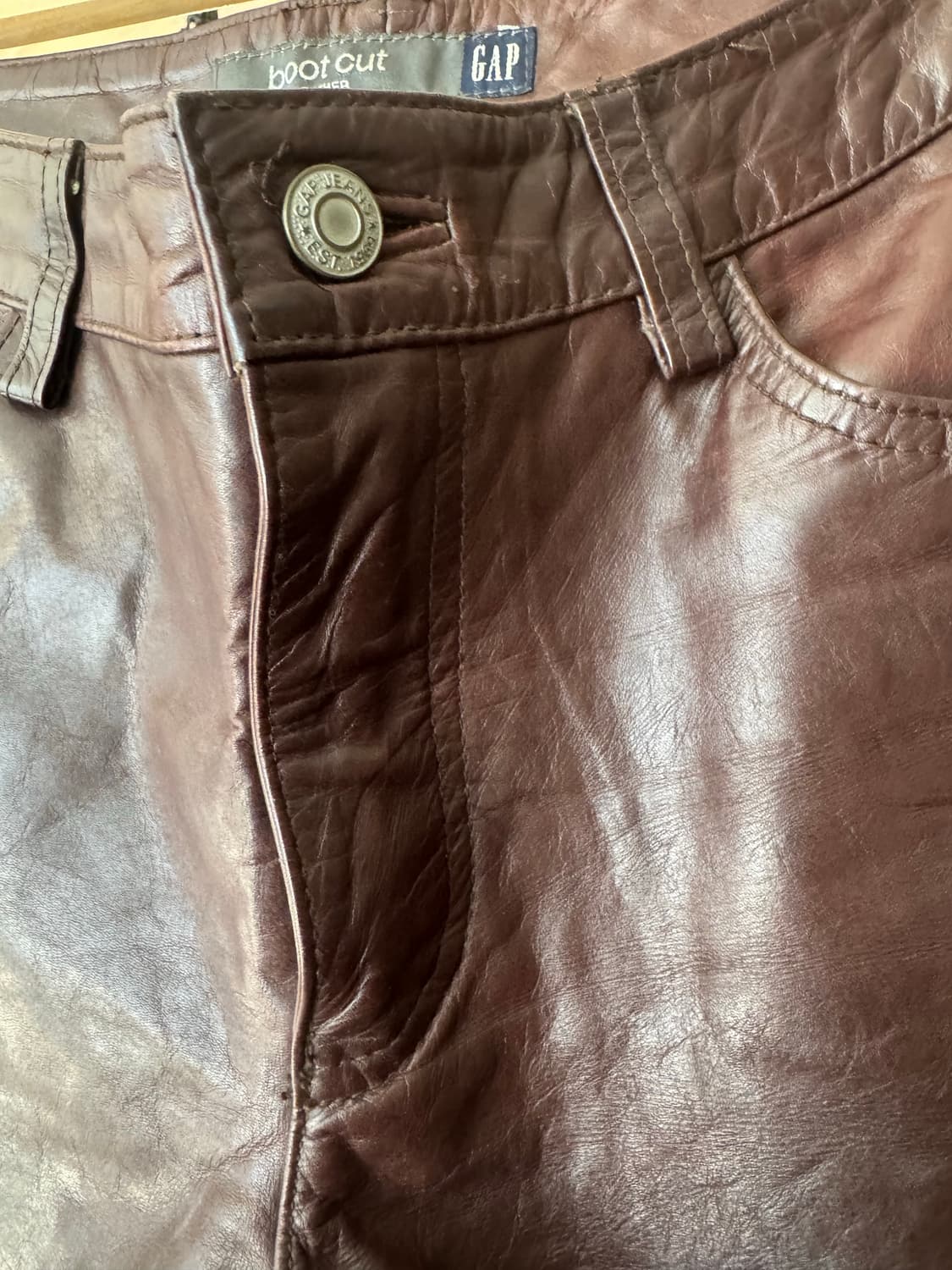 GAP 레더 부츠컷 상품이미지4