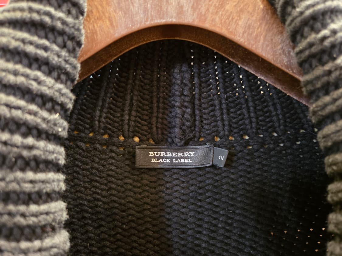 버버리 블랙라벨 숄칼라 카디건  상품이미지5