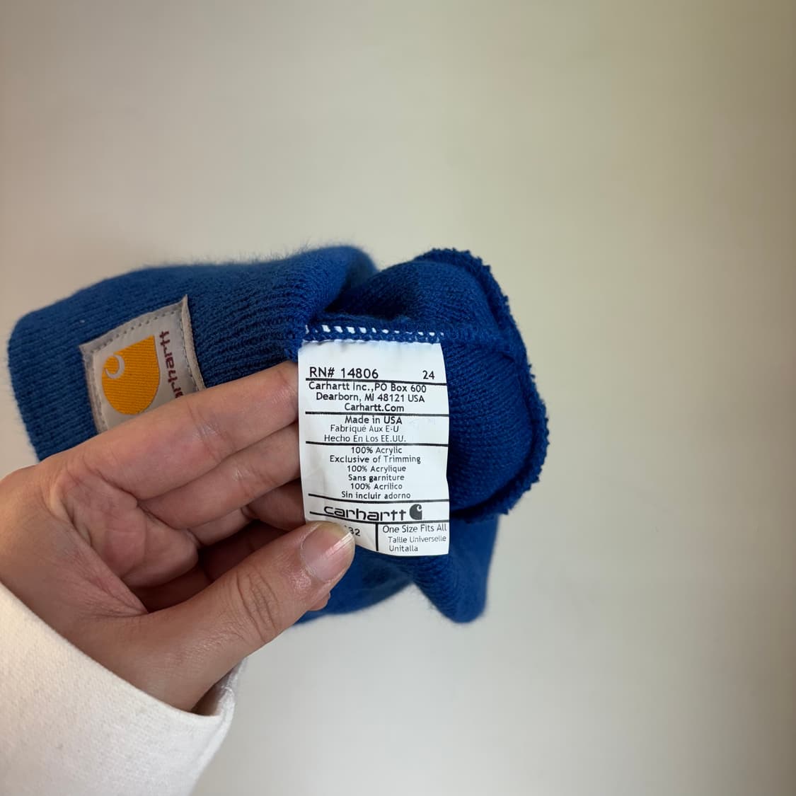 OS 칼하트 블루 비니 상품이미지3