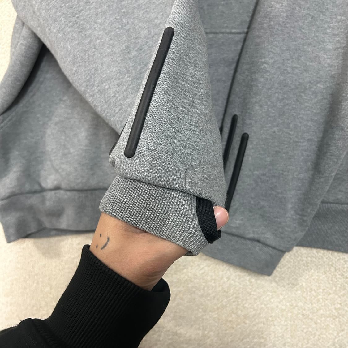 (XL) 00s 오클리 소프트웨어 3D입체 프린팅 플리스 안감 후드  상품이미지6