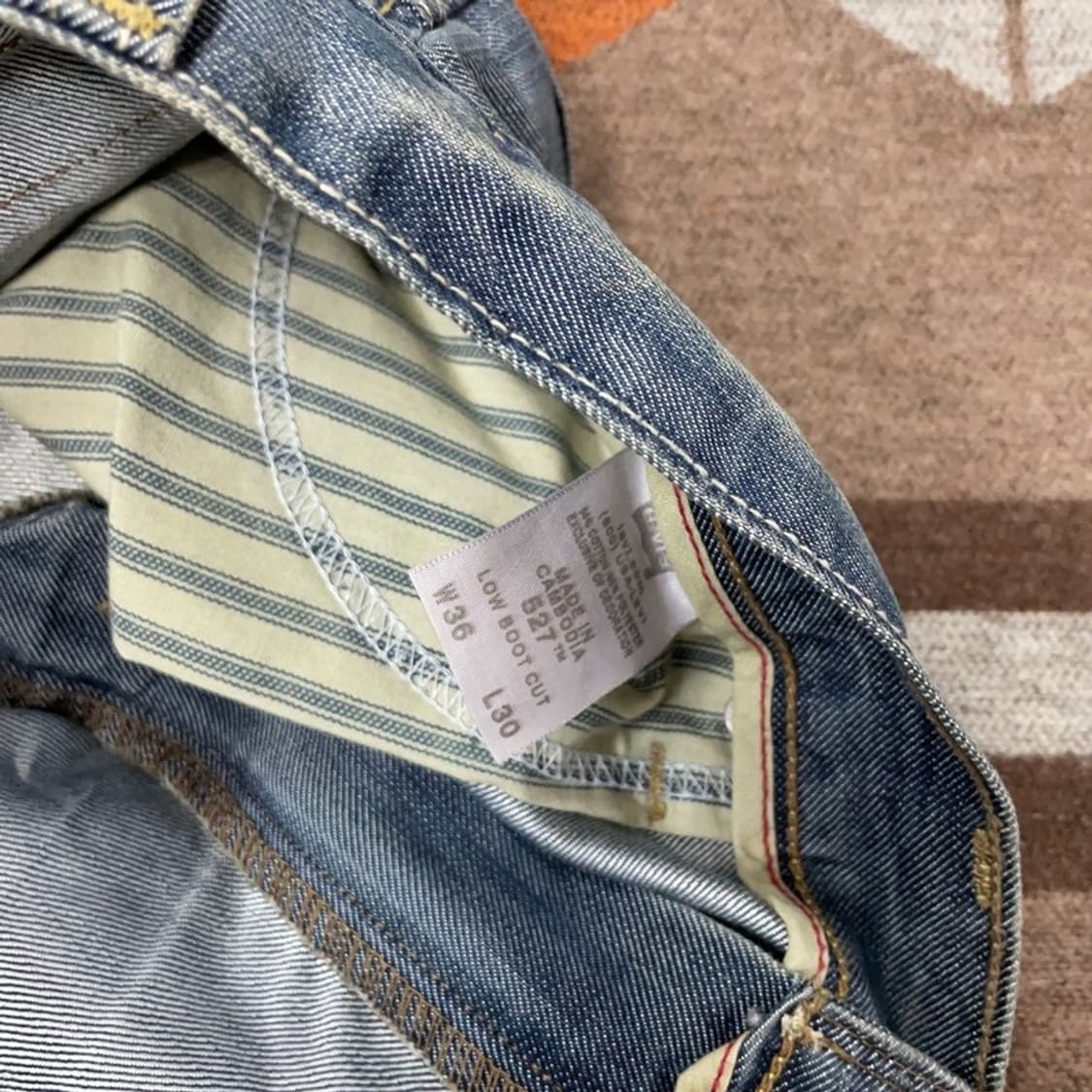 [36인치] 리바이스 527 로우 부츠컷 청바지 상품이미지5
