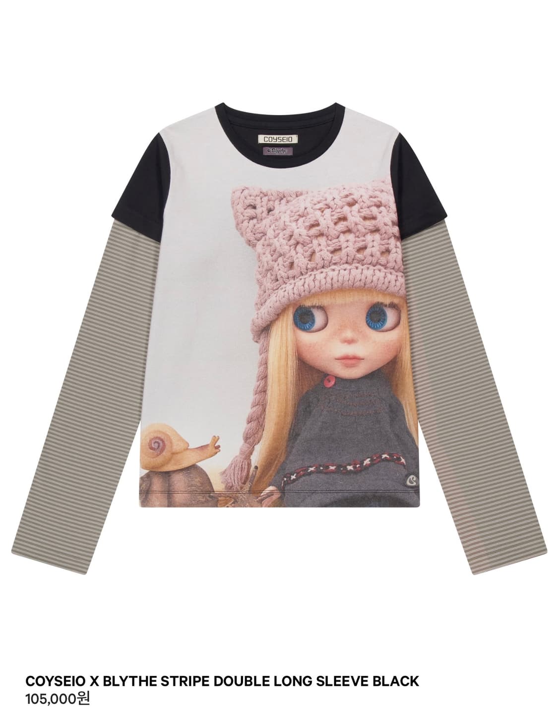 COYSEIO X BLYTHE STRIPE DOUBLE LONG SLEE 상품이미지1