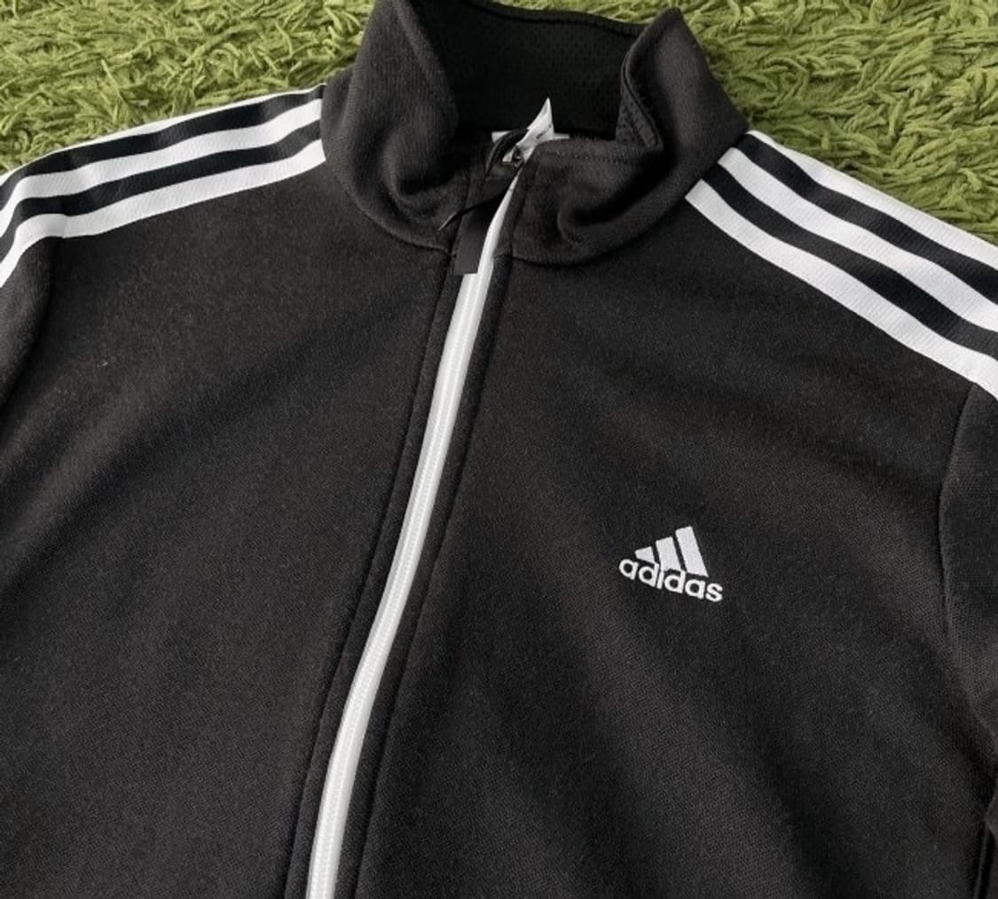 아디다스 블랙 검흰 트랙탑 져지집업 90/S 상품이미지2