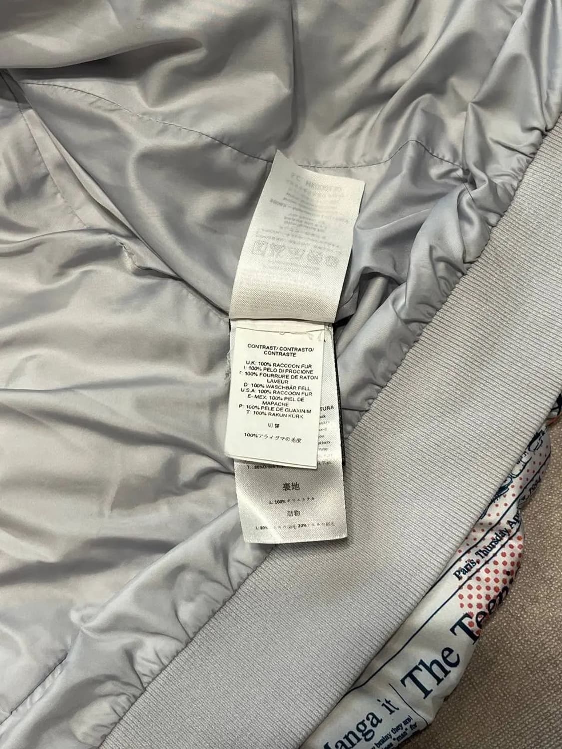 존 갈리아노 뉴스페이퍼 푸퍼자켓 상품이미지7