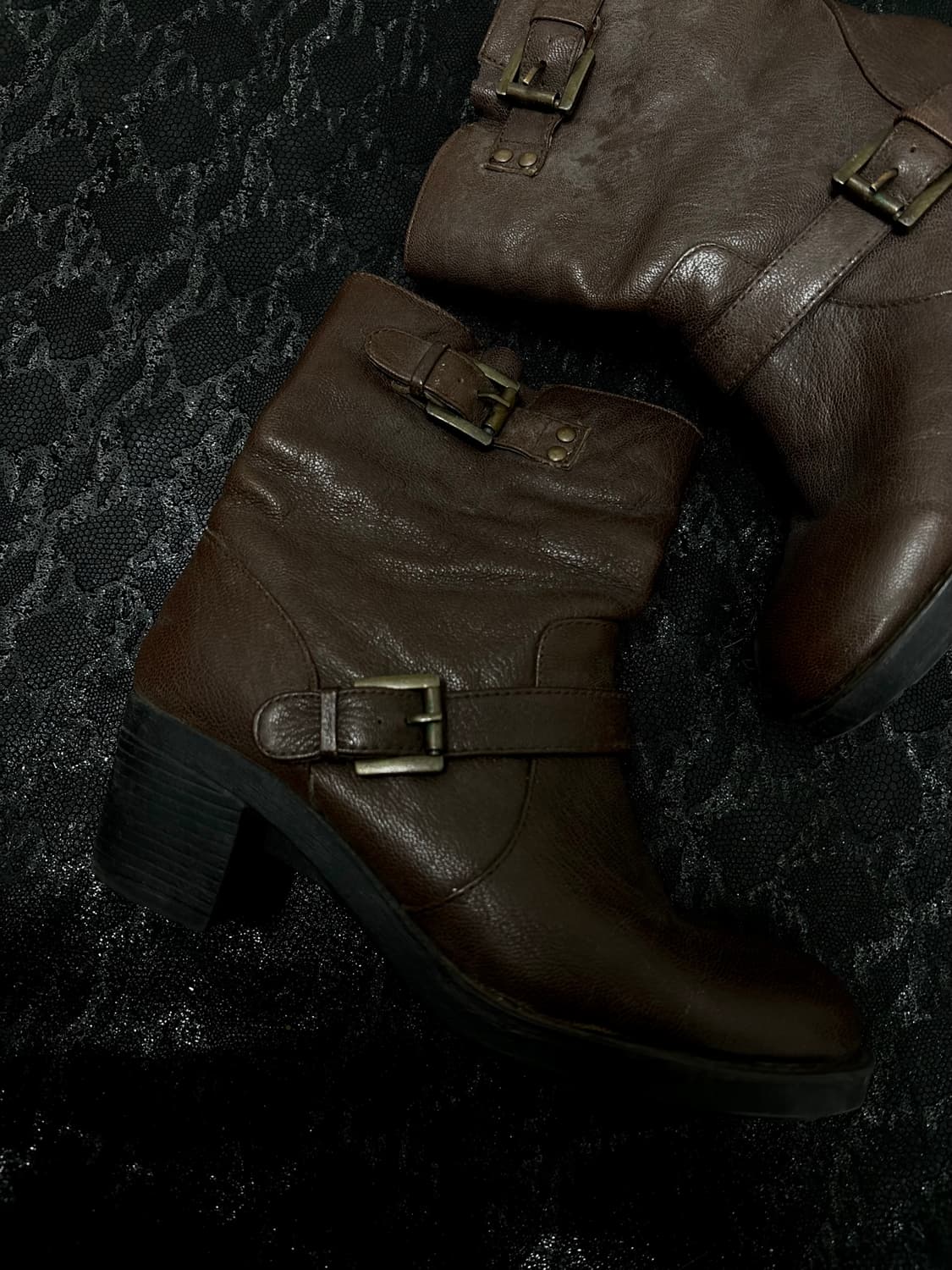 “ELCANTO” Y2K Buckle Detail leathet Boot 상품이미지2