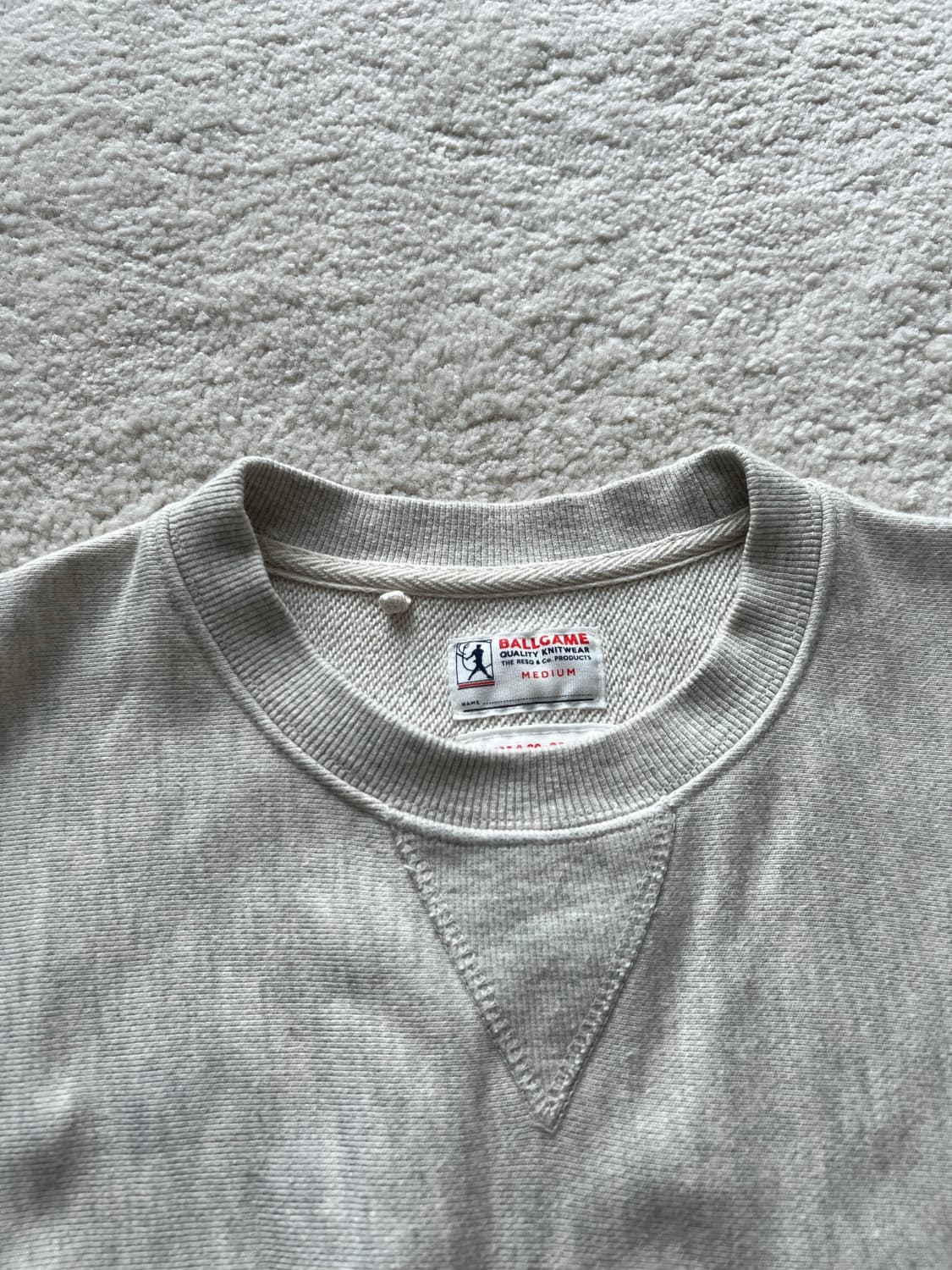 더레스큐 코튼 맨투맨 오트밀 상품이미지3