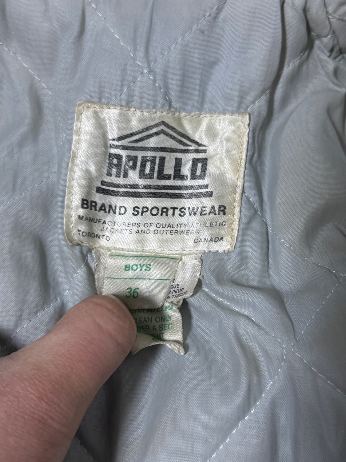 Apollo 와펜 패치 코듀로이 스타디움 자켓 바시티 자켓 상품이미지5