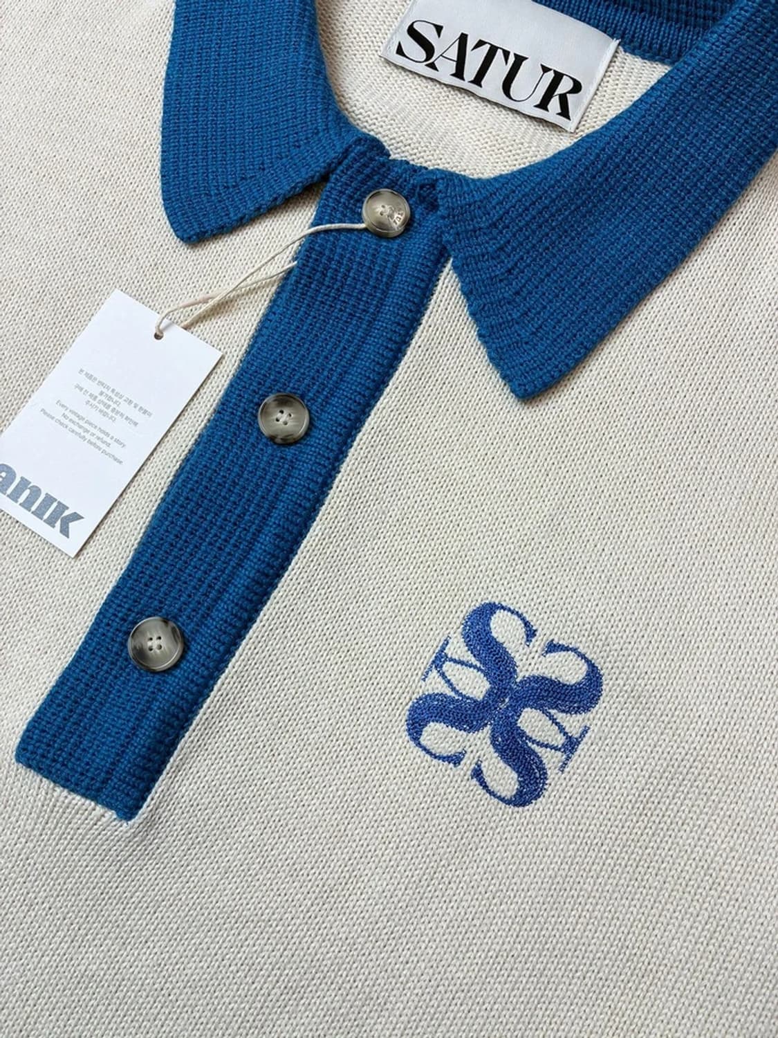 세터 SATUR 22ss 나폴리 소프트 코튼 폴로 니트 PN5928 상품이미지3
