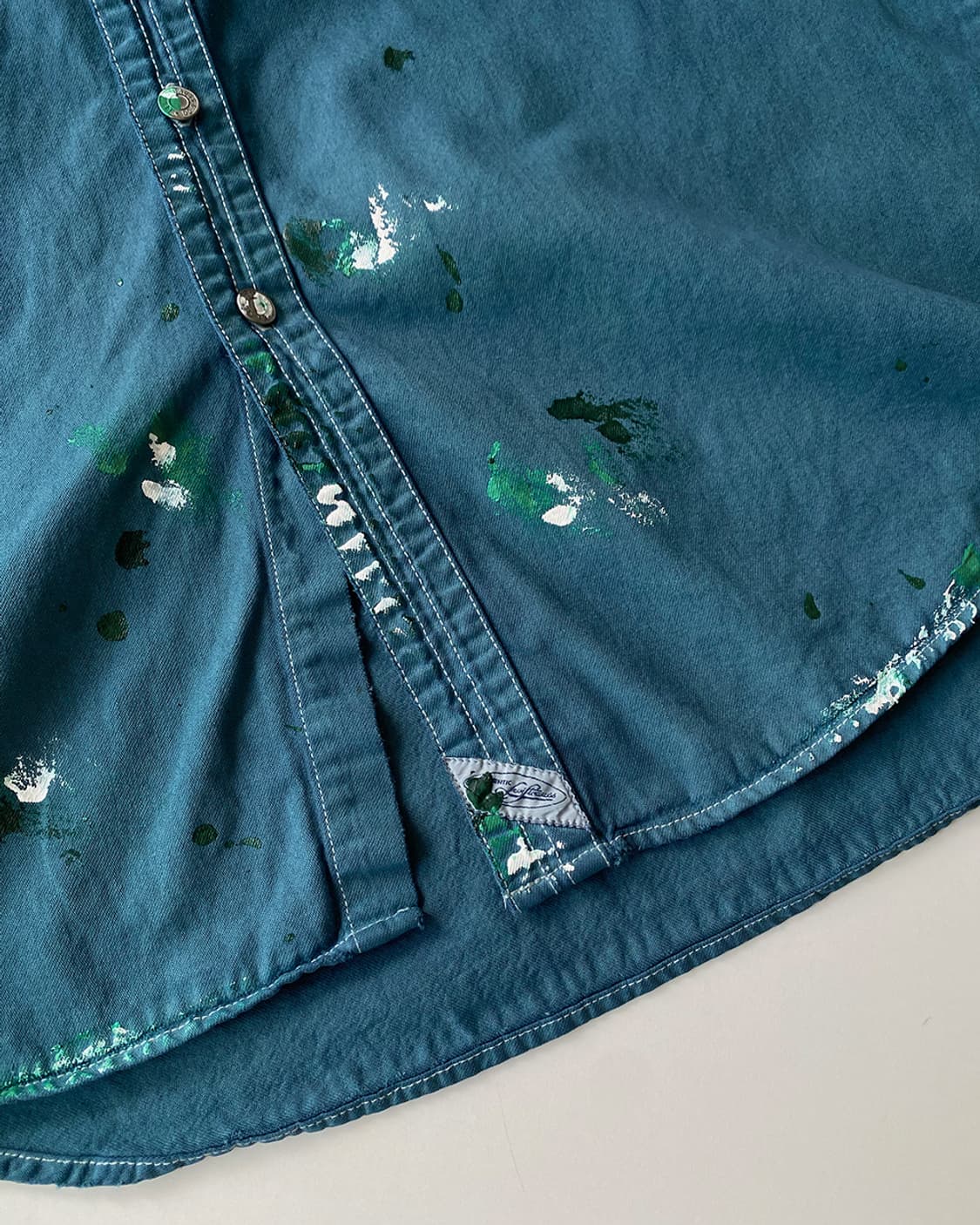 리바이스 페인팅 다잉 다크 그린 셔츠 상품이미지6