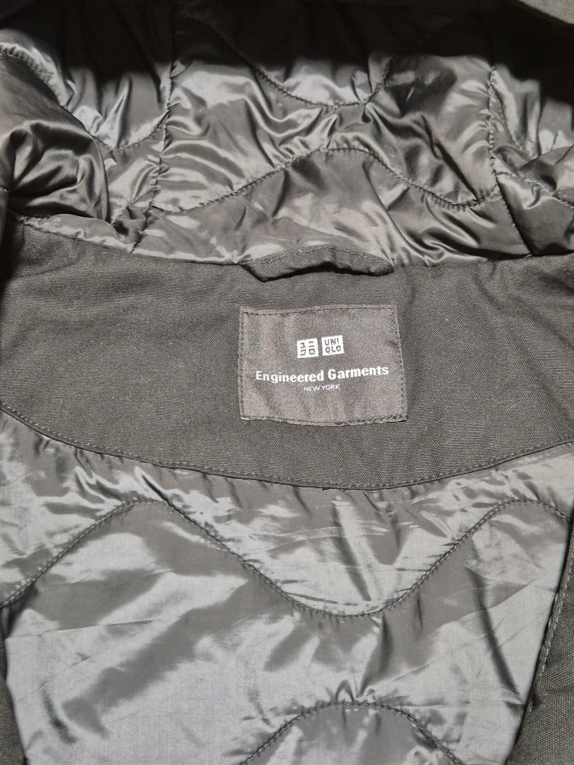 유니클로 × 엔지니어드 가먼츠 콜라보 퍼프테크 유틸리티 자켓 블랙 상품이미지2