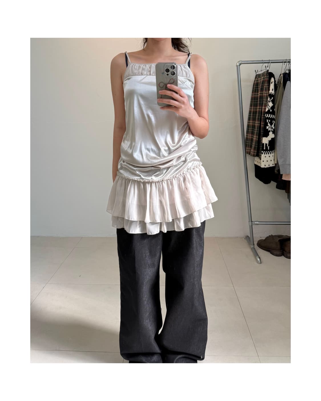 빈티지 레이어드 원피스 상품이미지1