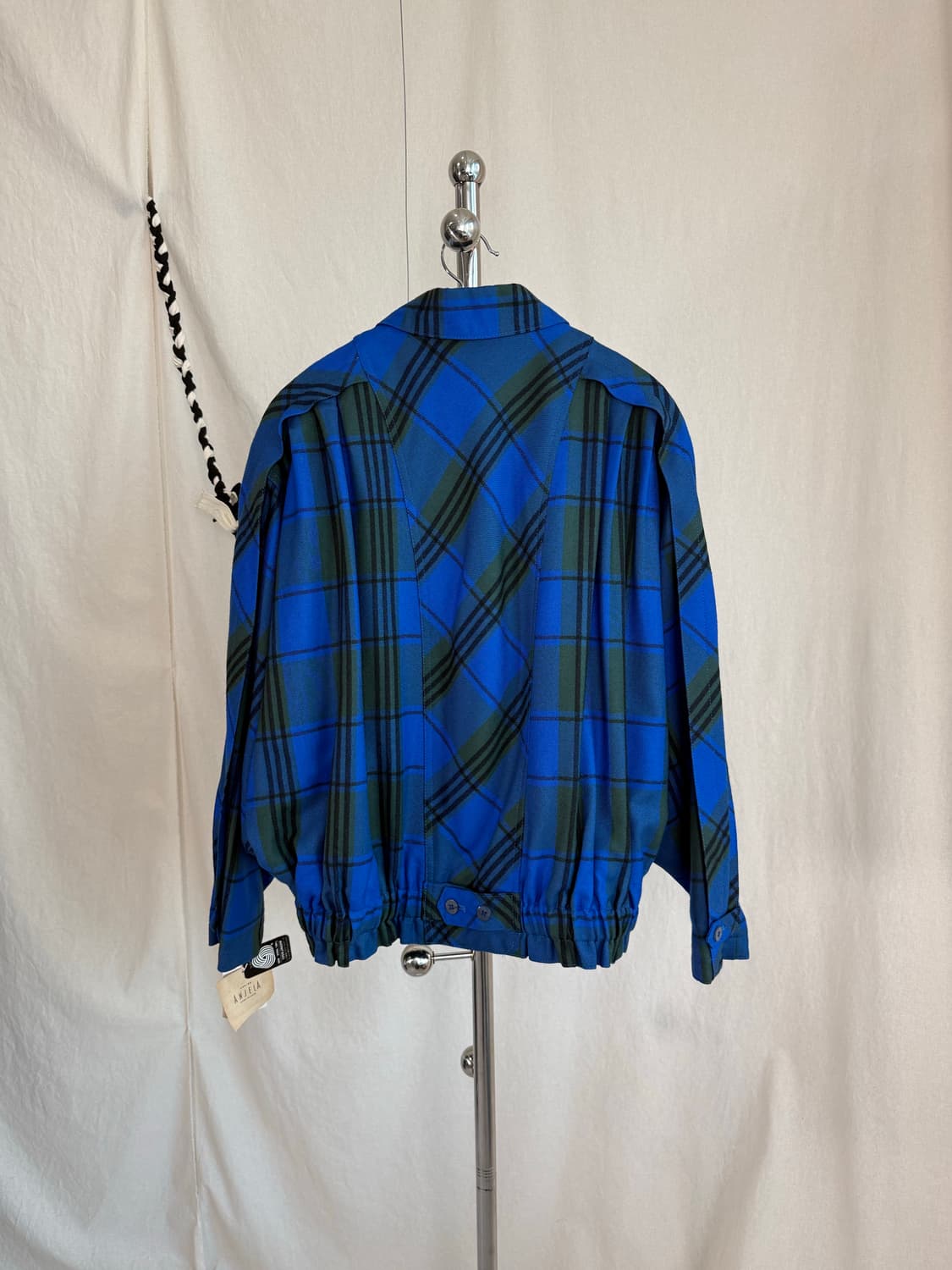 (Deadstock) ANJELA 블루 체크 더블 자켓 상품이미지6