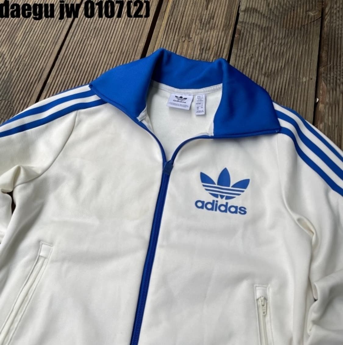 아디다스 파이어버드 져지집업 화이트 상품이미지2