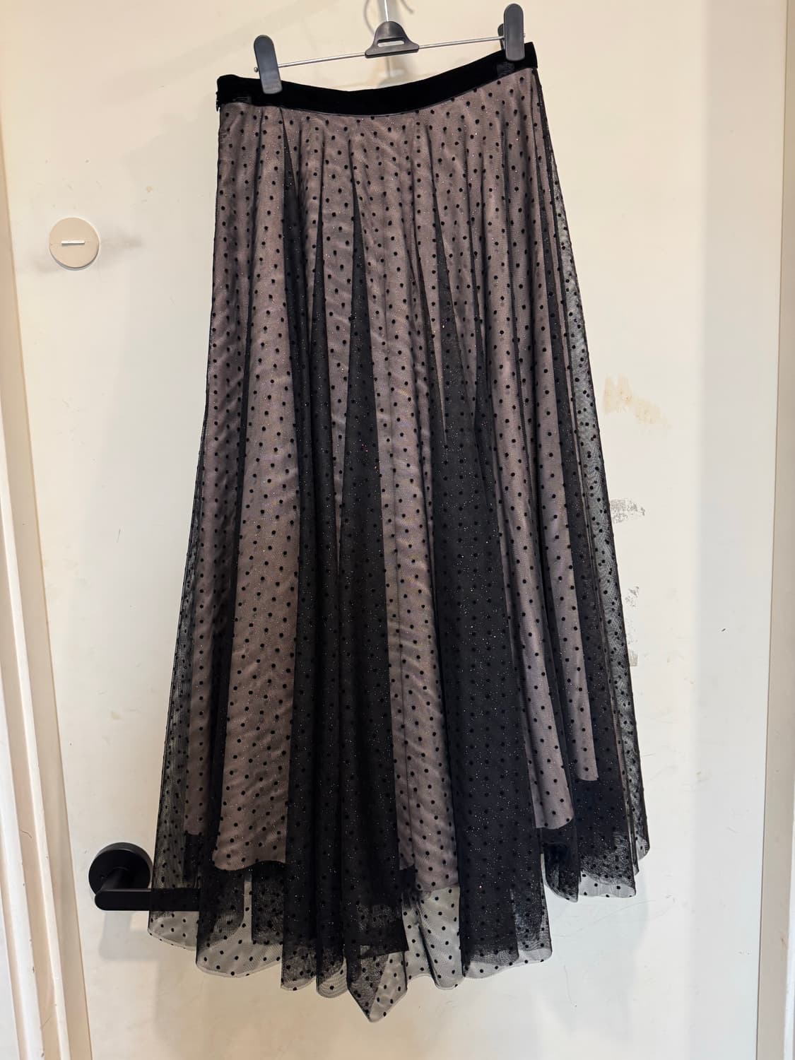 새상품blanchot 블랑쇼 체크 도트 튤 스커트 상품이미지8