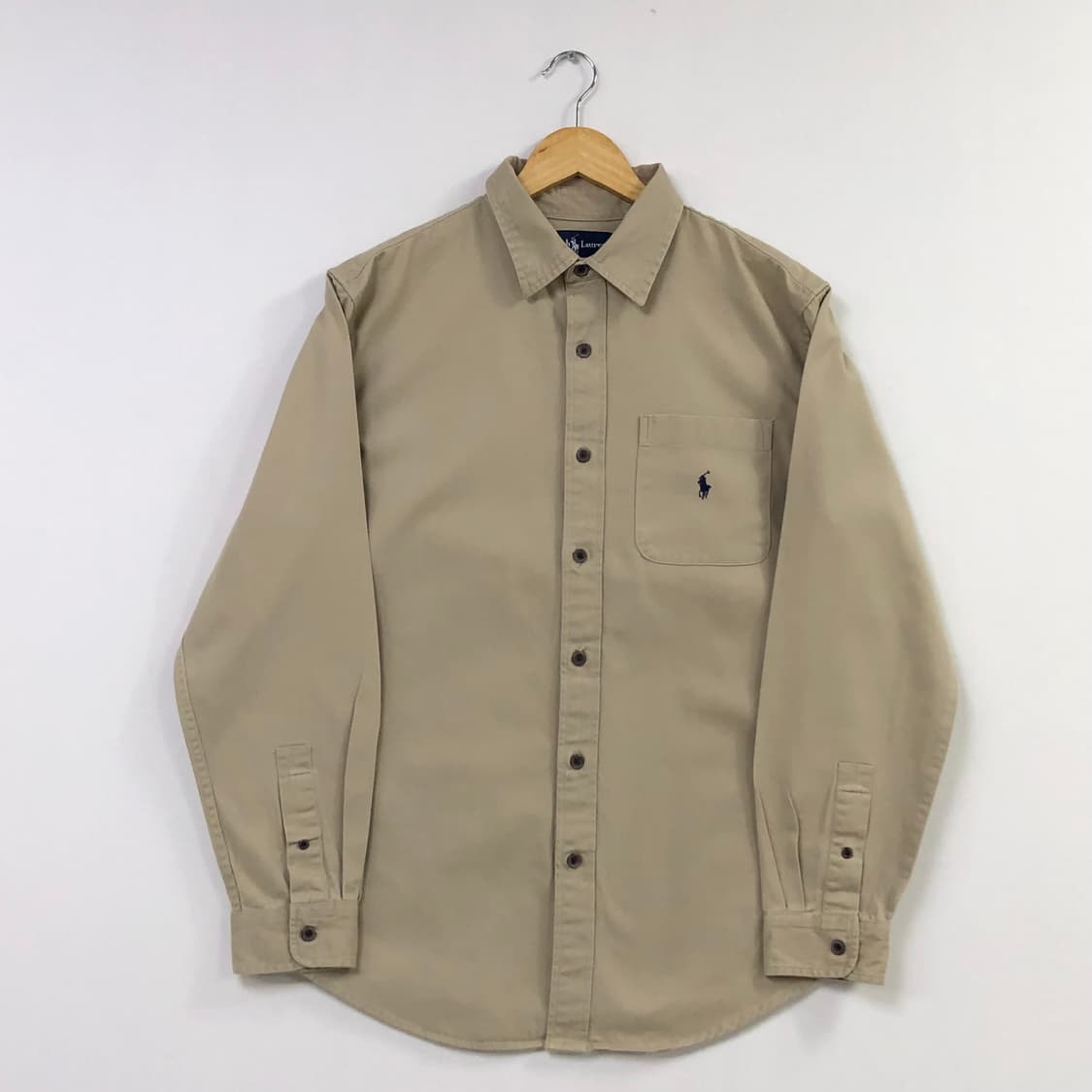 L 폴로 솔리드코튼 셔츠 상품이미지2