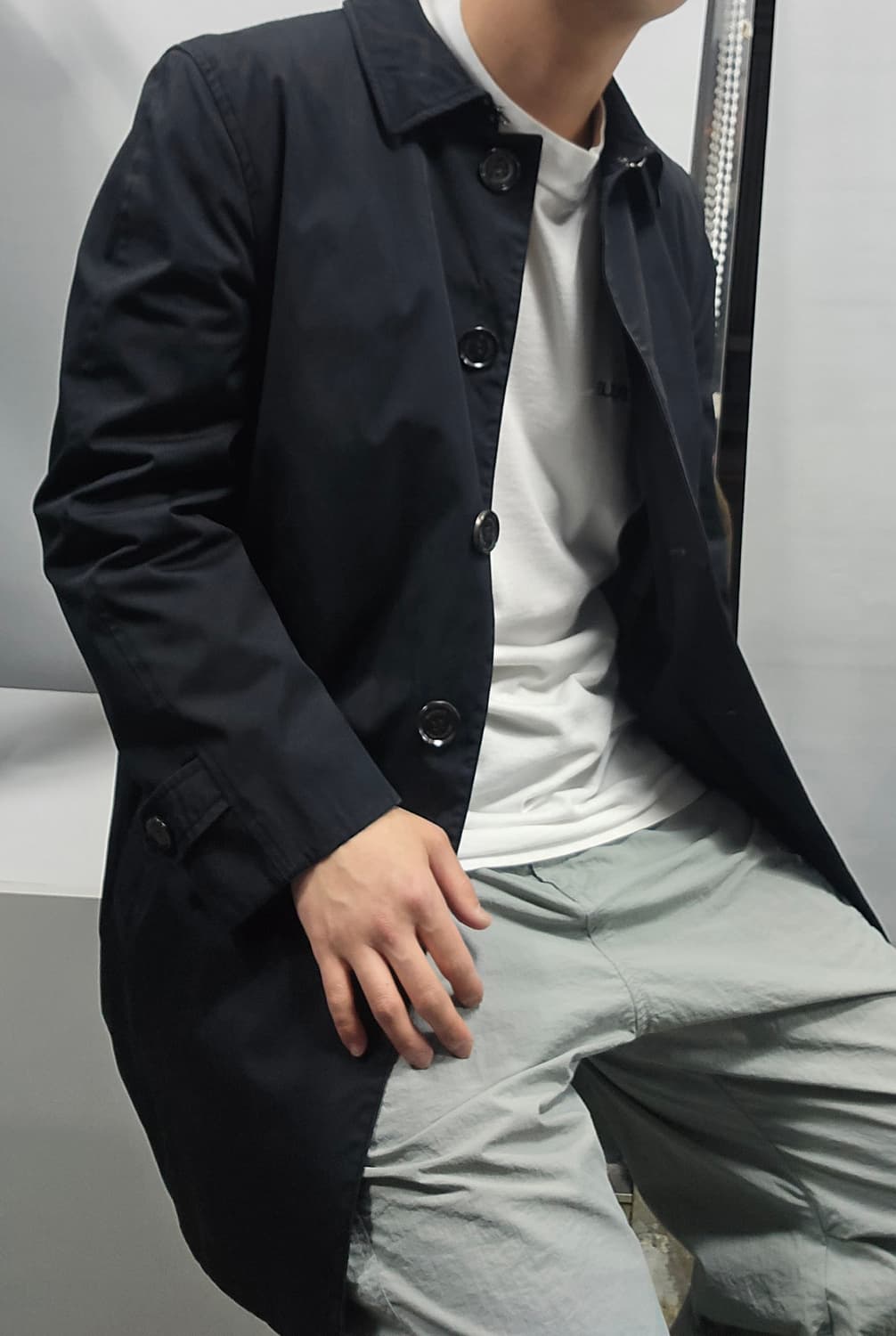 버버리 블랙 싱글 브레스티드 트렌치 코트 50 상품이미지2