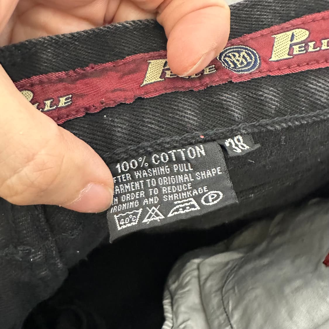   PELLE 남자 검정 청바지 와이드 빅사이즈 38(36인치정도) 상품이미지9