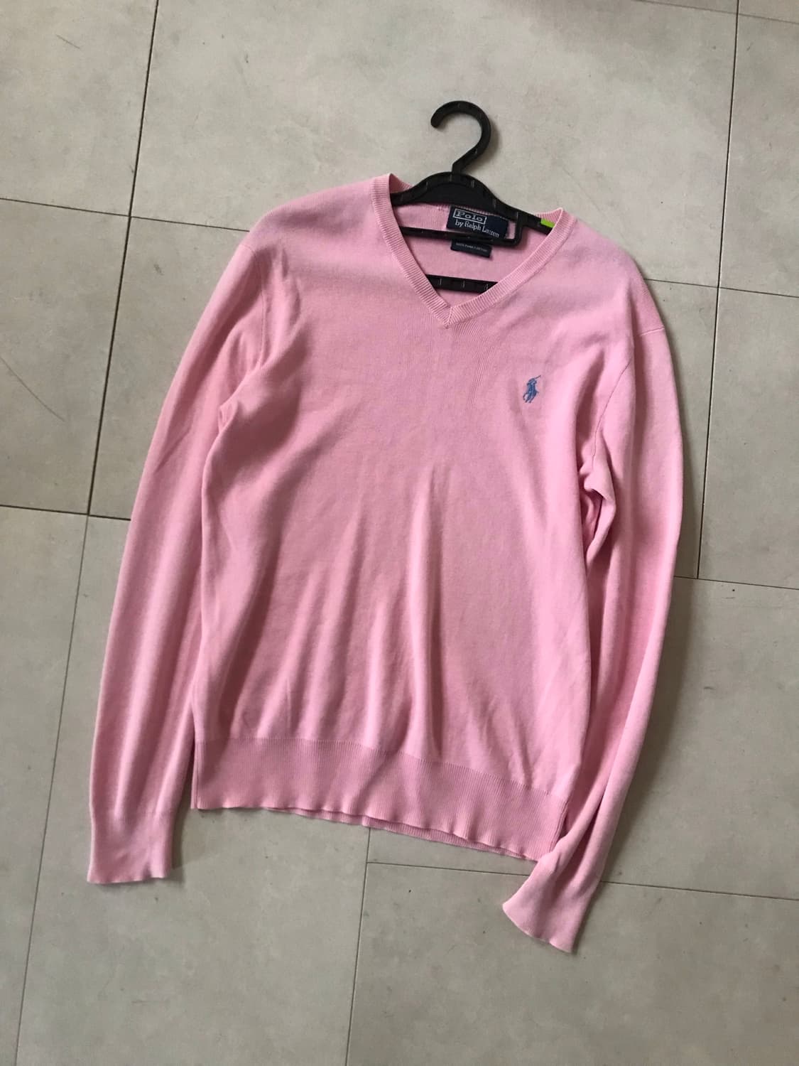 폴로 연핑크 니트 상품이미지9