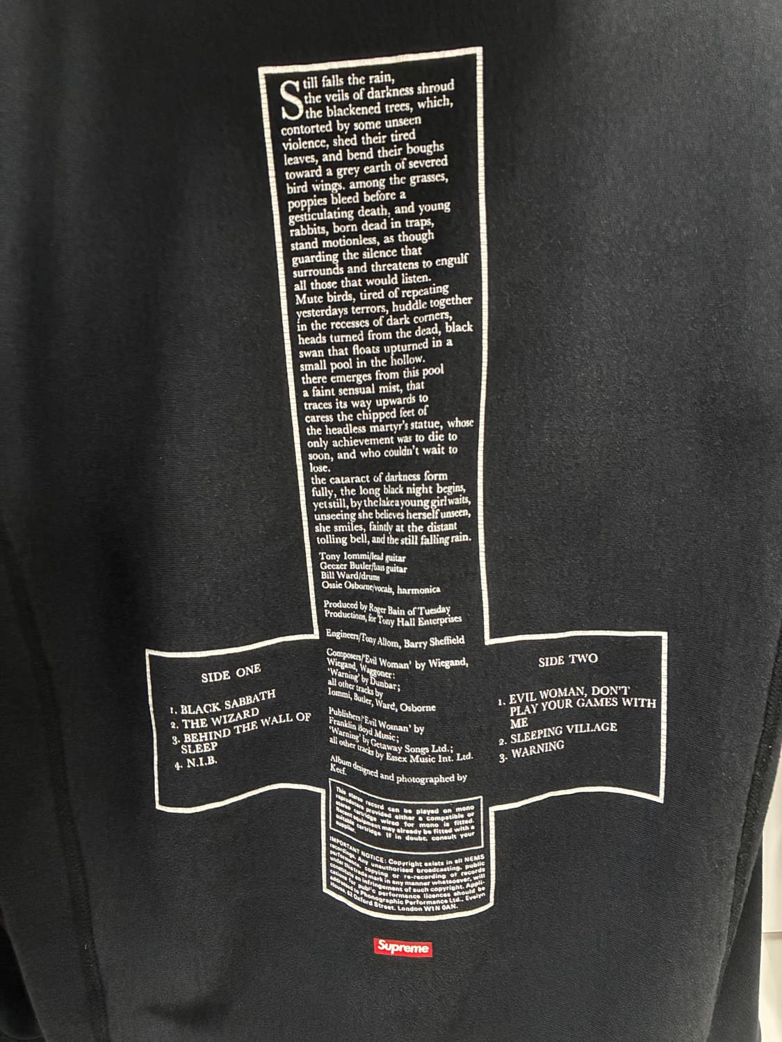 슈프림 블랙사바스 후드 L 상품이미지4