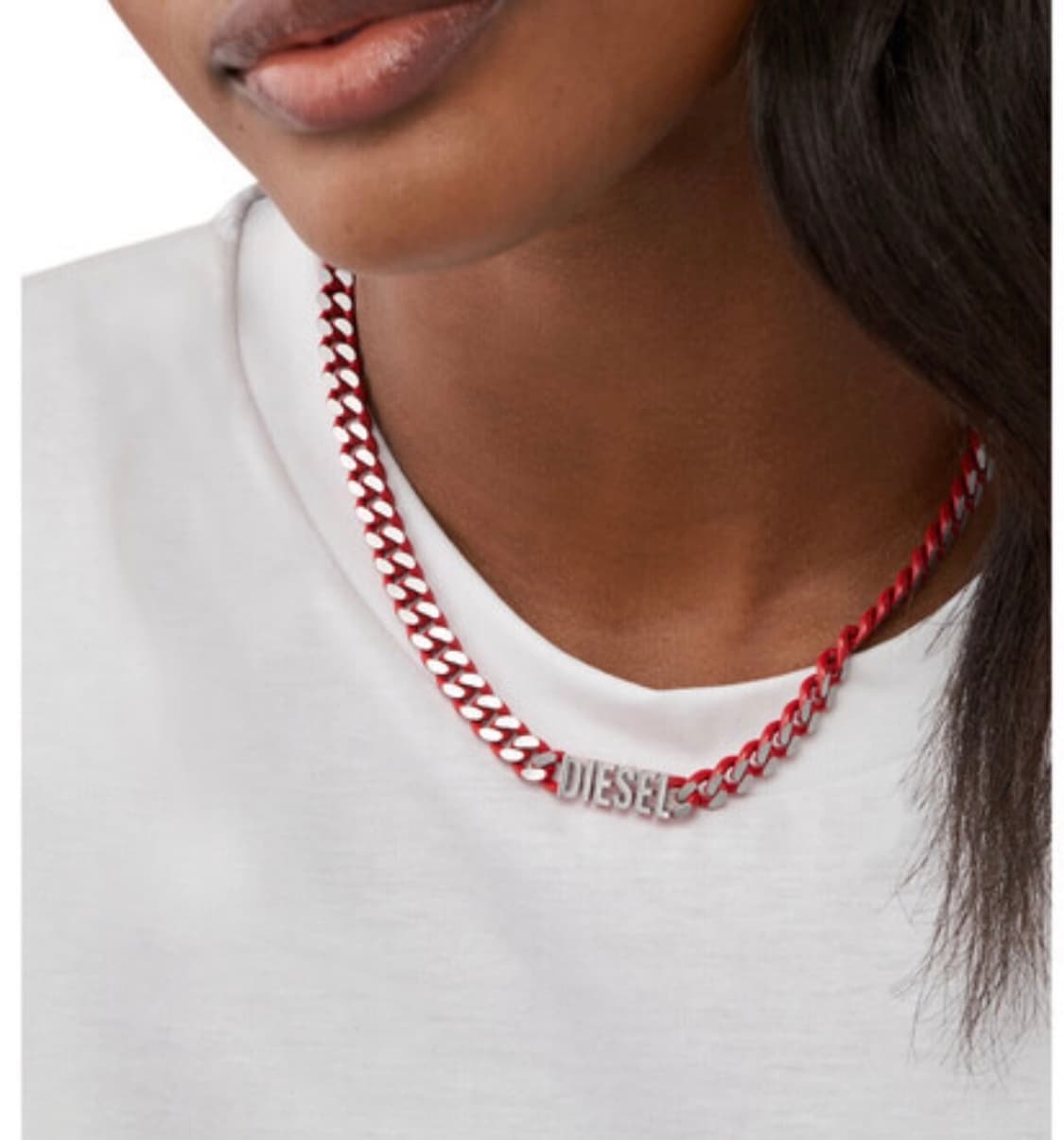 Diesel red chain nacklace 상품이미지3