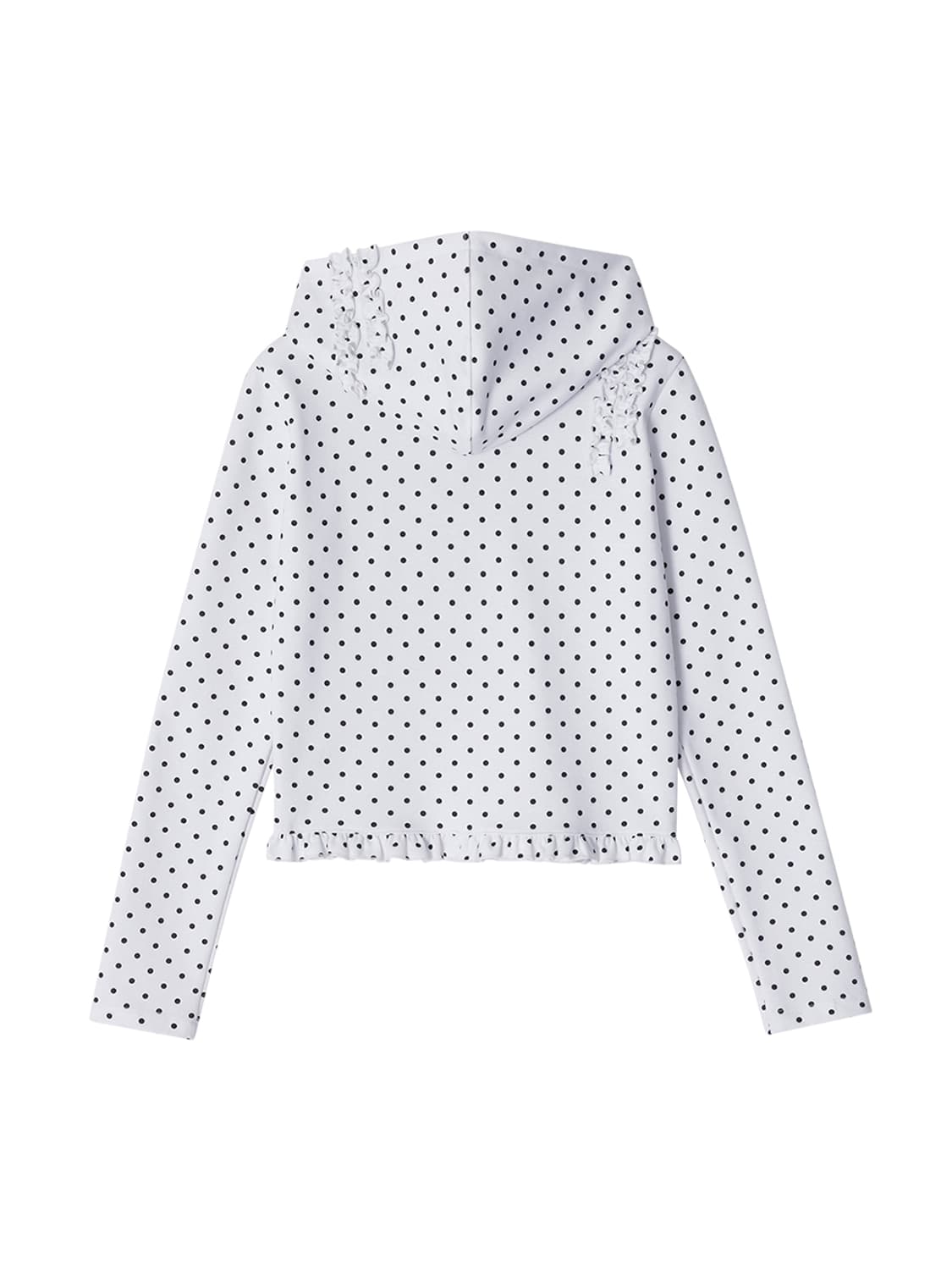 DOT FRILL HOODIE_WHITE  상품이미지2