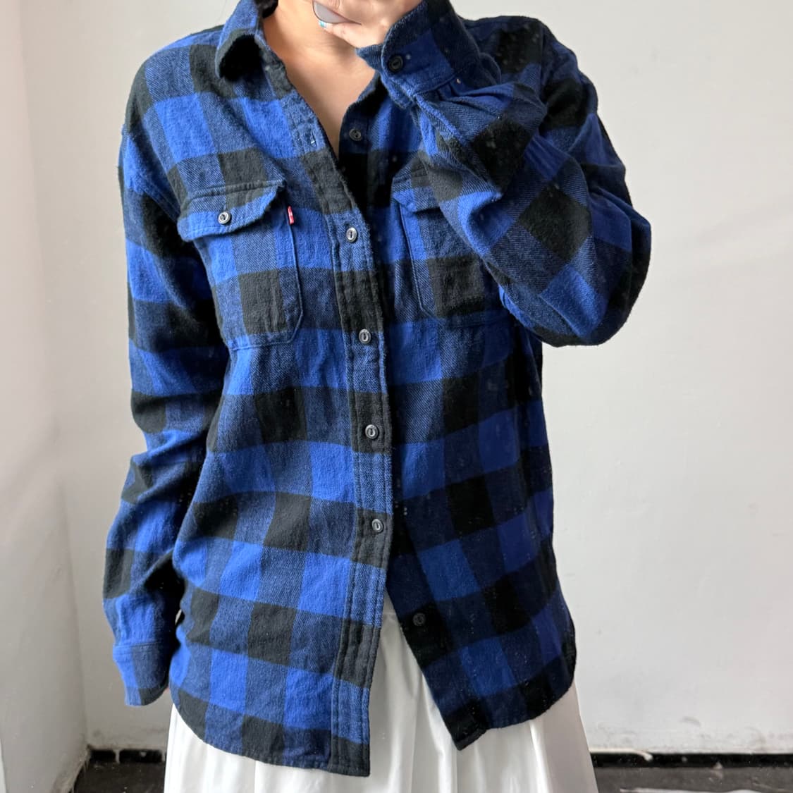 [M] 리바이스 체크 셔츠 남방 상품이미지1