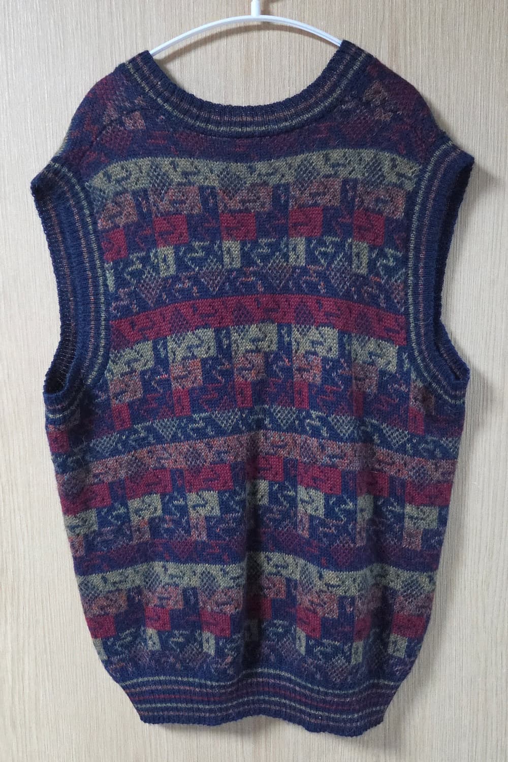 (착샷) 와리 wari 알파카 페어아일 니트 베스트 상품이미지5