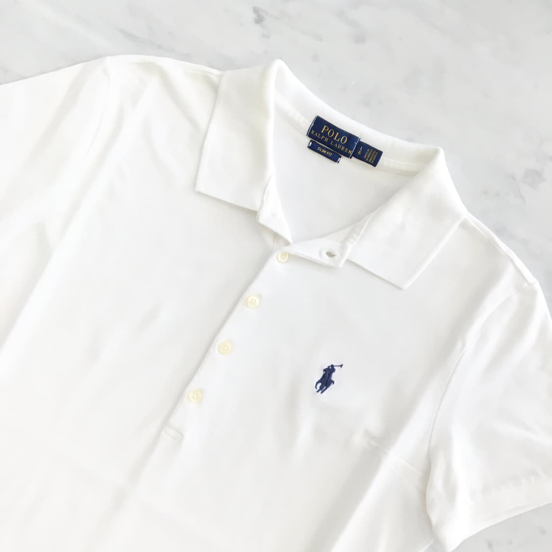 화이트 반팔 피케 카라티 여성 55 사이즈 상품이미지2