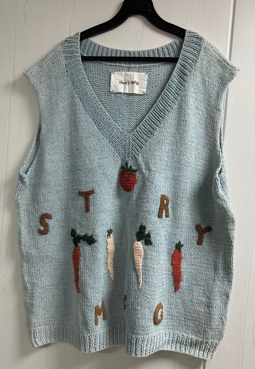 STORY MFG 블루 오가닉 코튼 베스트 상품이미지2