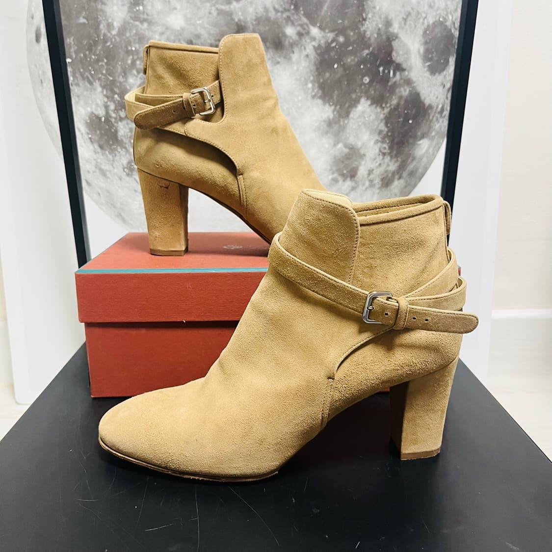 정품 38) 로로피아나 레일라 스트랩 스웨이드 부츠 240~245 상품이미지1