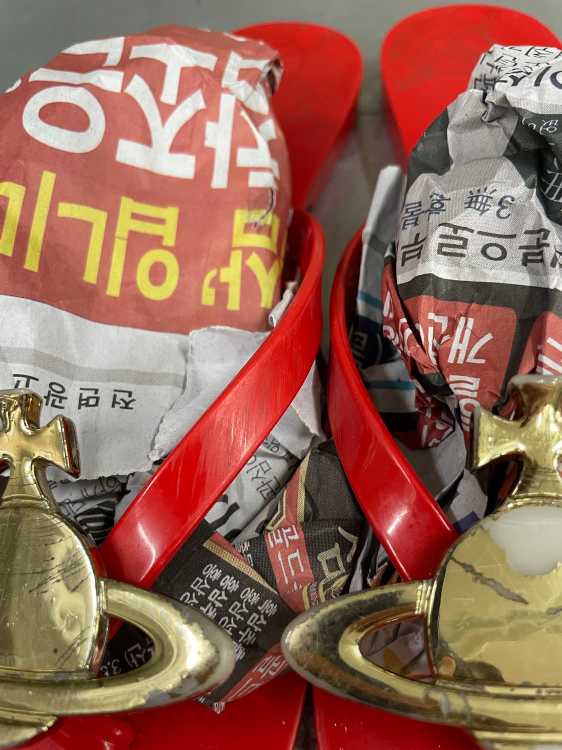 비비안웨스트우드 멜리사 플립샌들 레드 8D (gr-5271) 상품이미지8