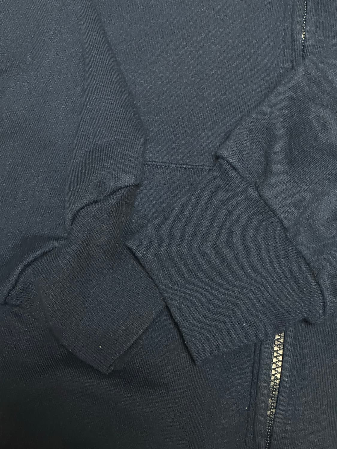 90s 빈티지 캠버 써멀 후드집업 네이비 XL 상품이미지6