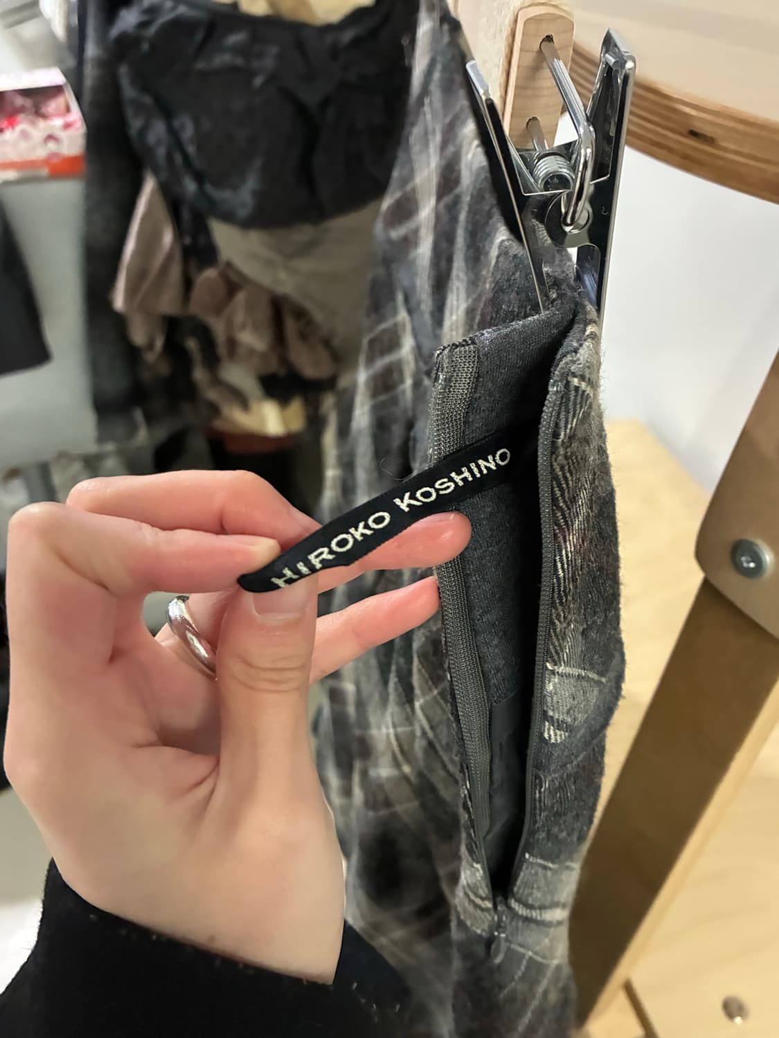 히로코 코시노 체크 벌룬 스커트 상품이미지5