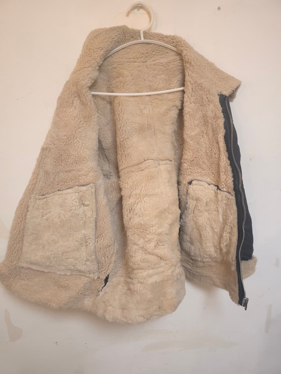 블랙 램스킨 무스탕 자켓 L (새상품급) 상품이미지5