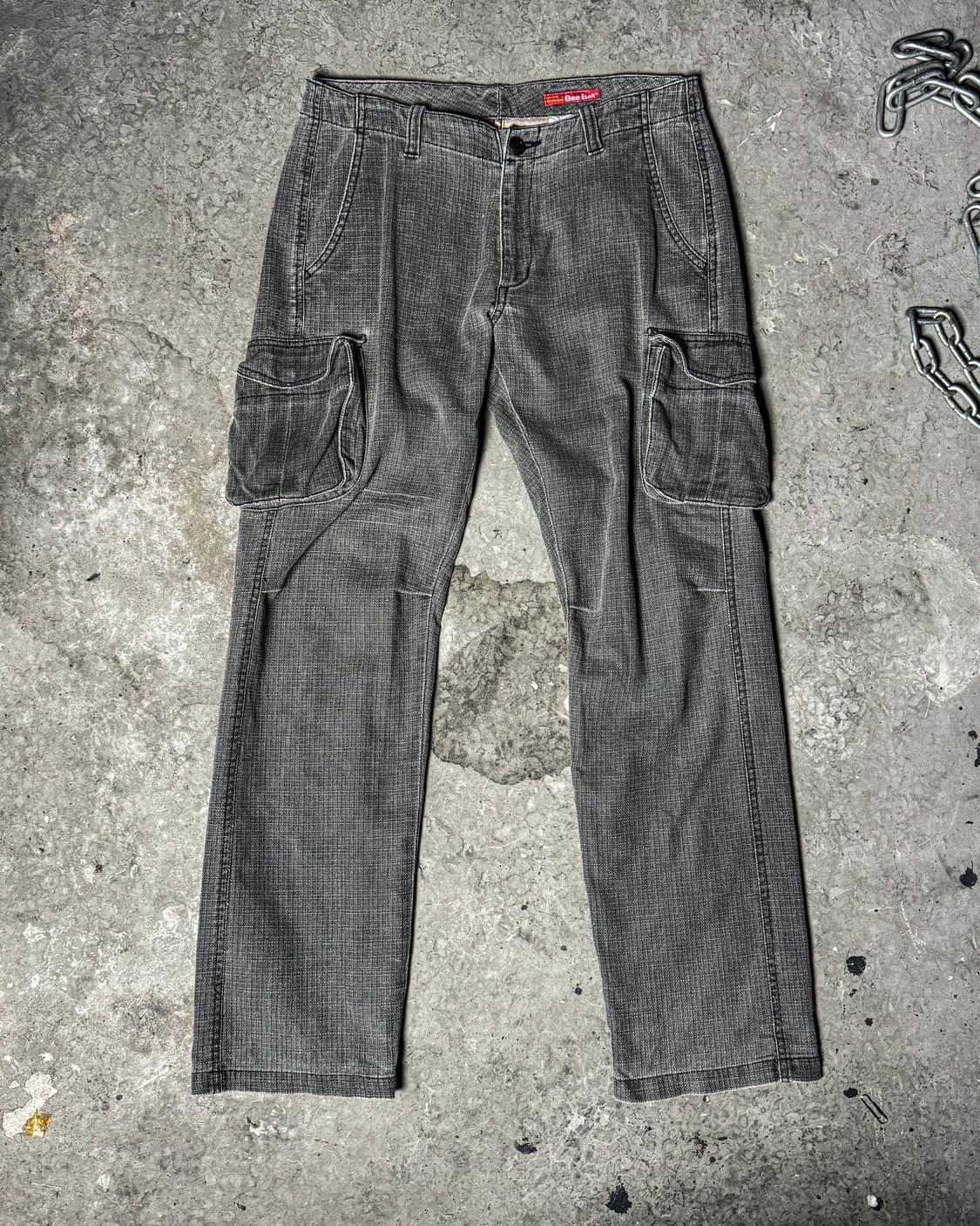 Grey Utility Cargo Pants 상품이미지2